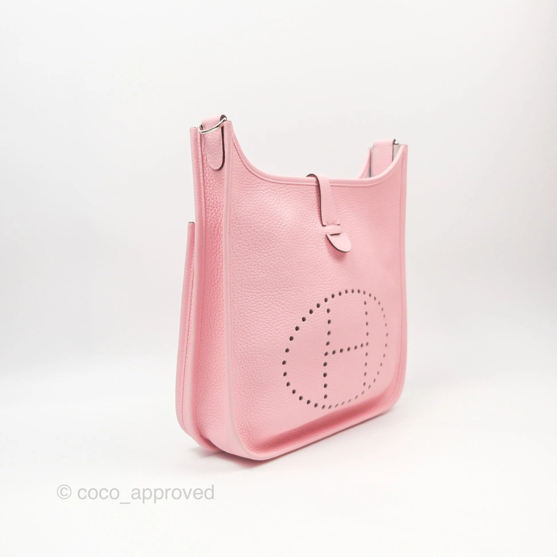 Hermes Evelyne III 29 Rose Sakura 3Q Clemence Palladium Hardware