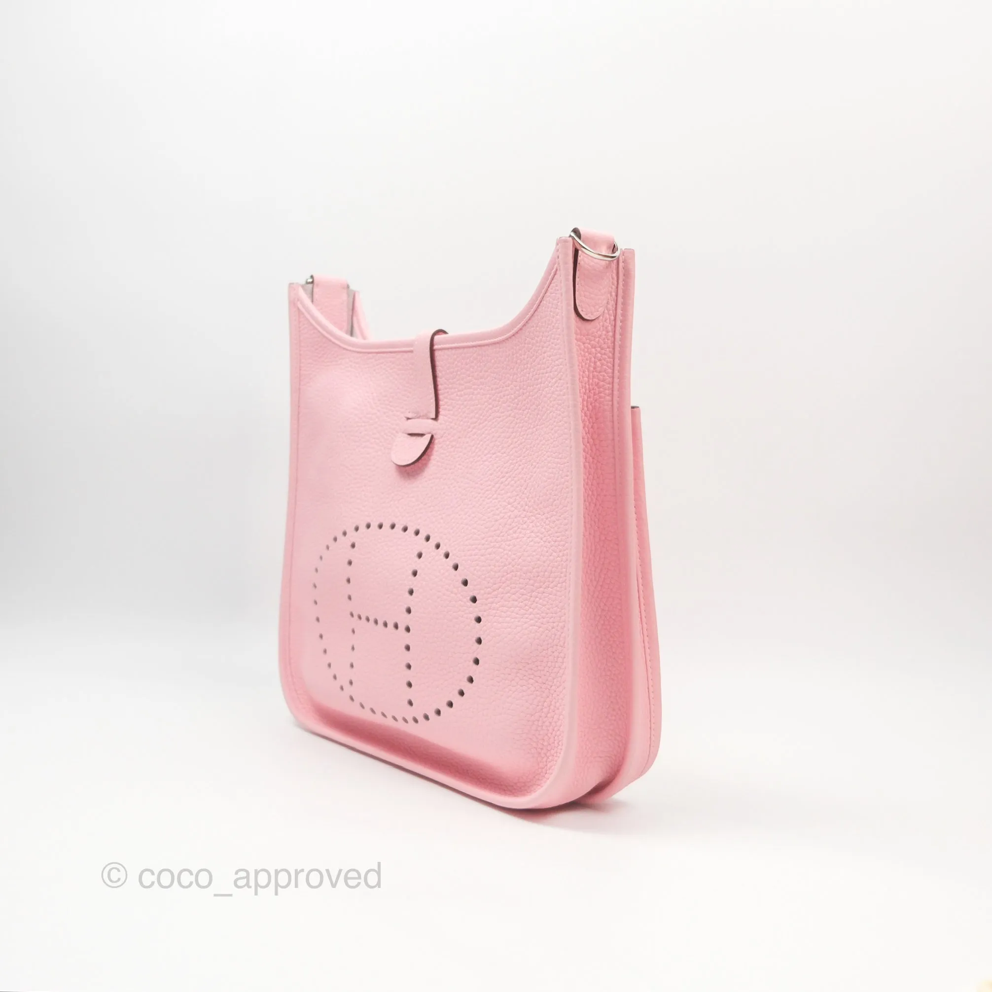 Hermes Evelyne III 29 Rose Sakura 3Q Clemence Palladium Hardware