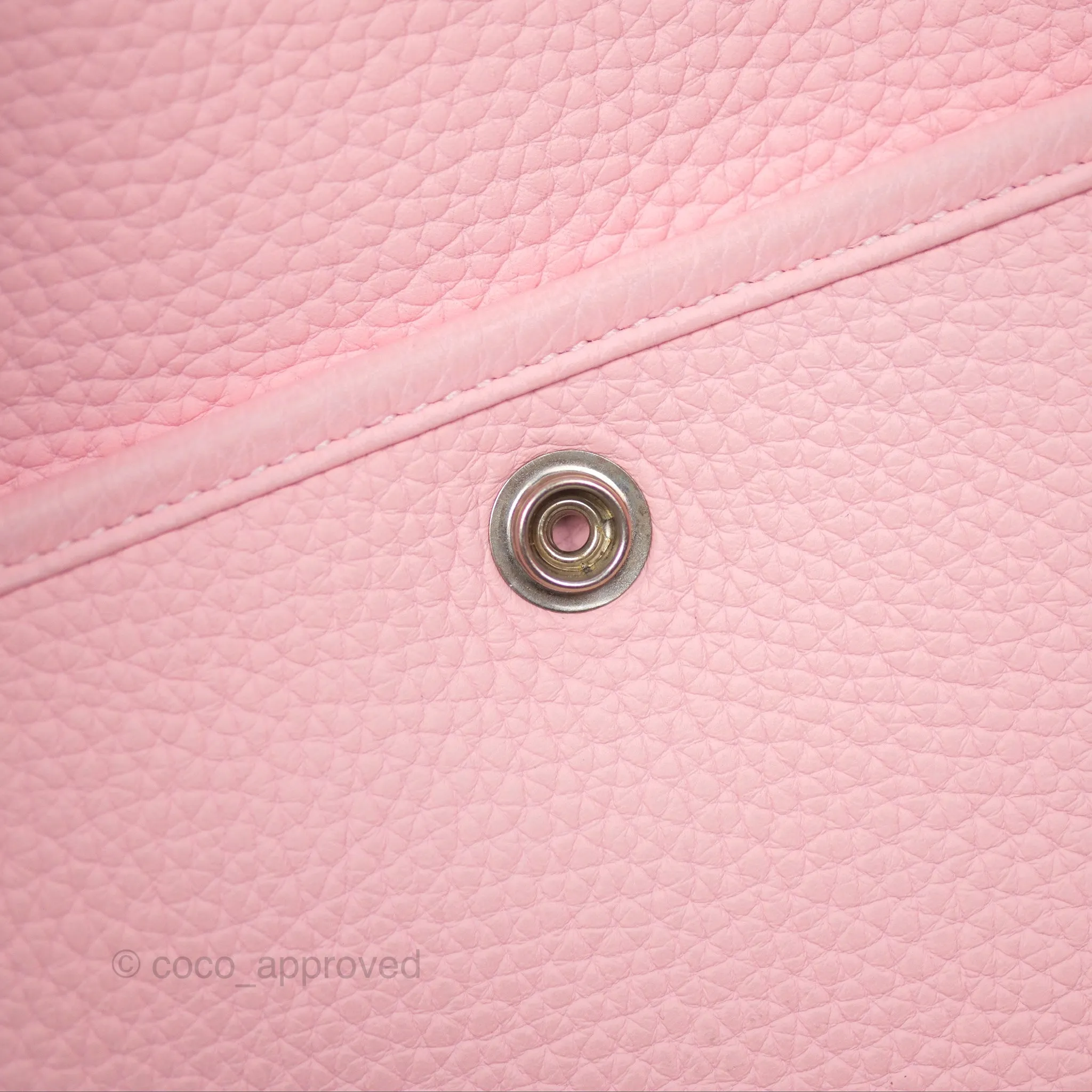 Hermes Evelyne III 29 Rose Sakura 3Q Clemence Palladium Hardware