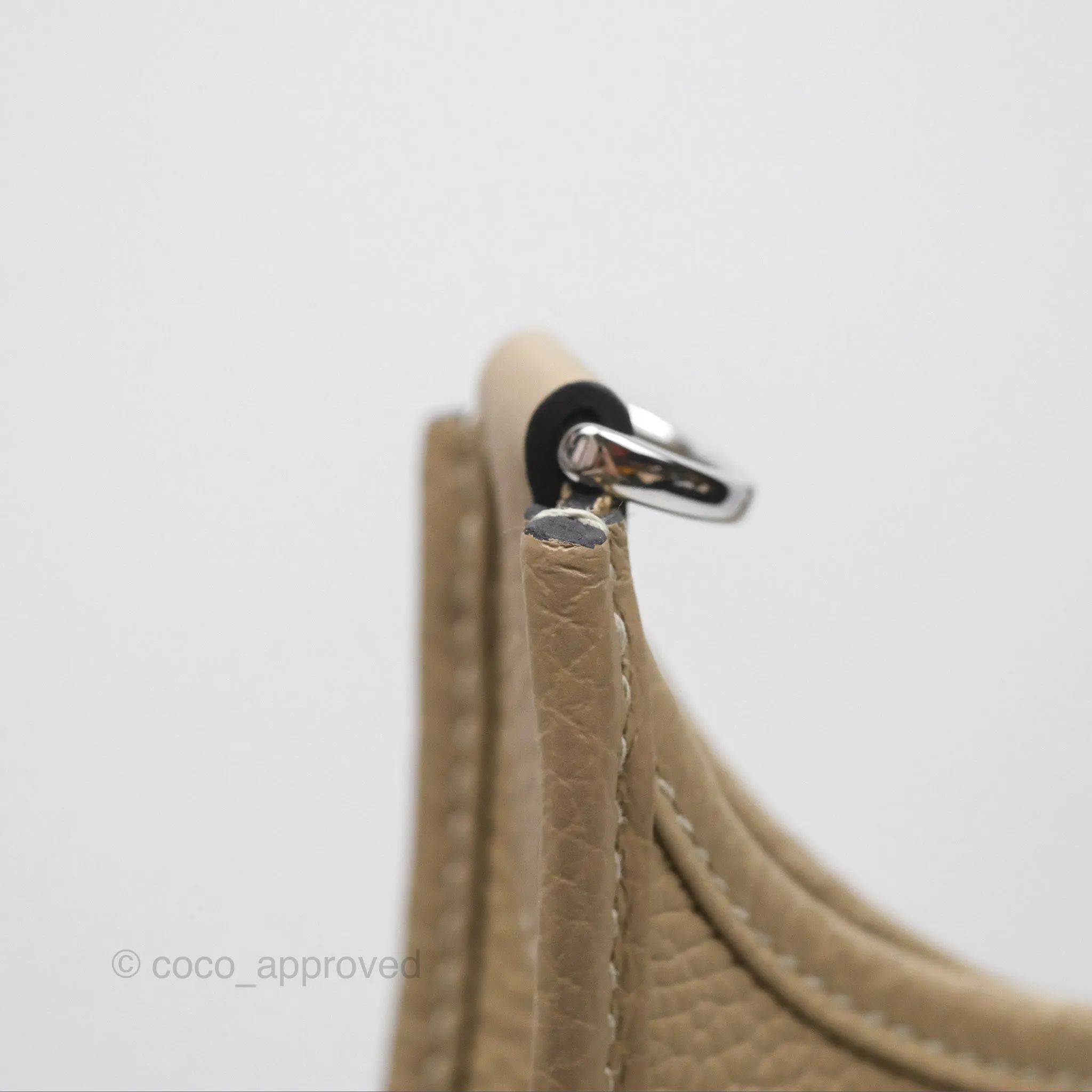 Hermes Evelyne III 29 Trench S2 Clemence Palladium Hardware