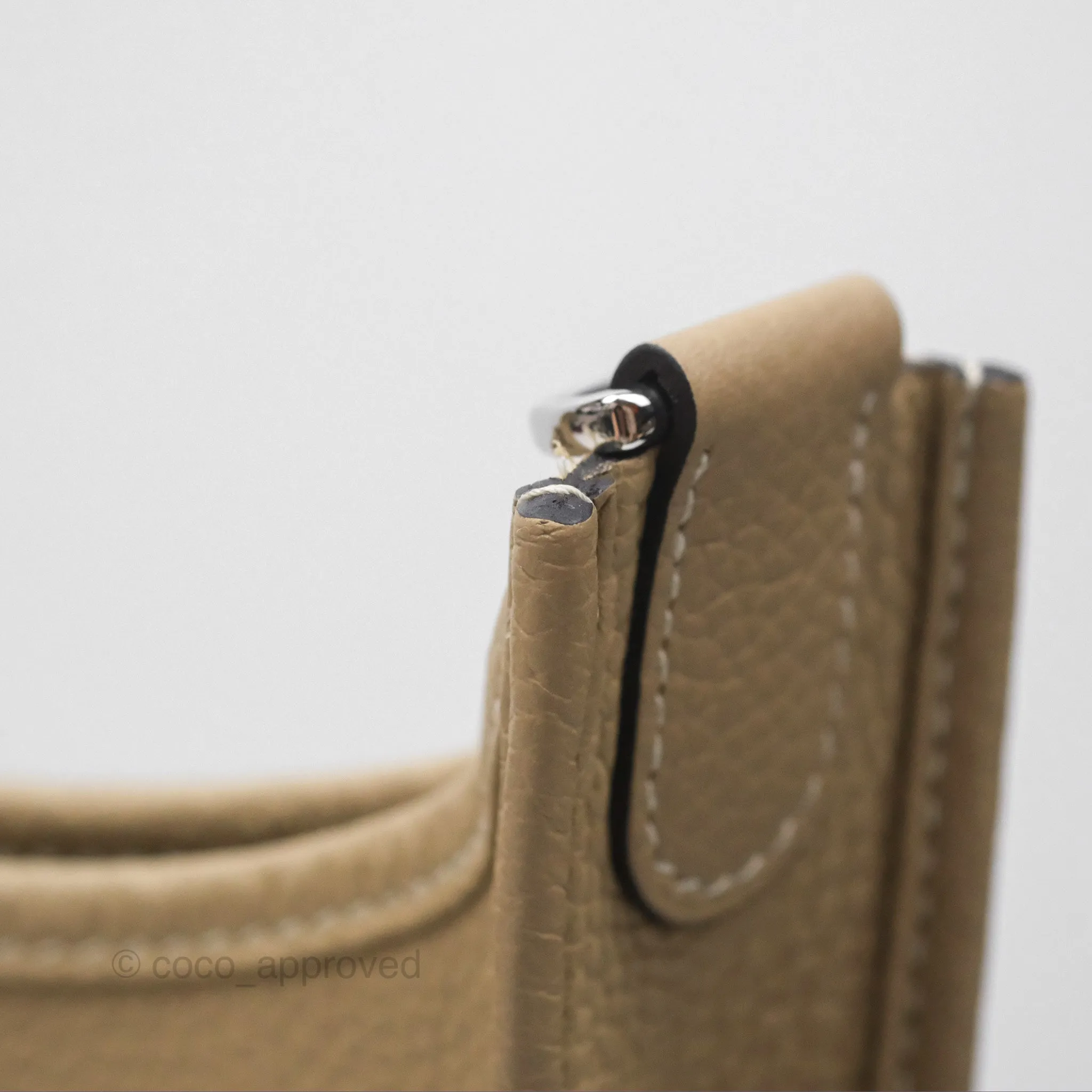 Hermes Evelyne III 29 Trench S2 Clemence Palladium Hardware