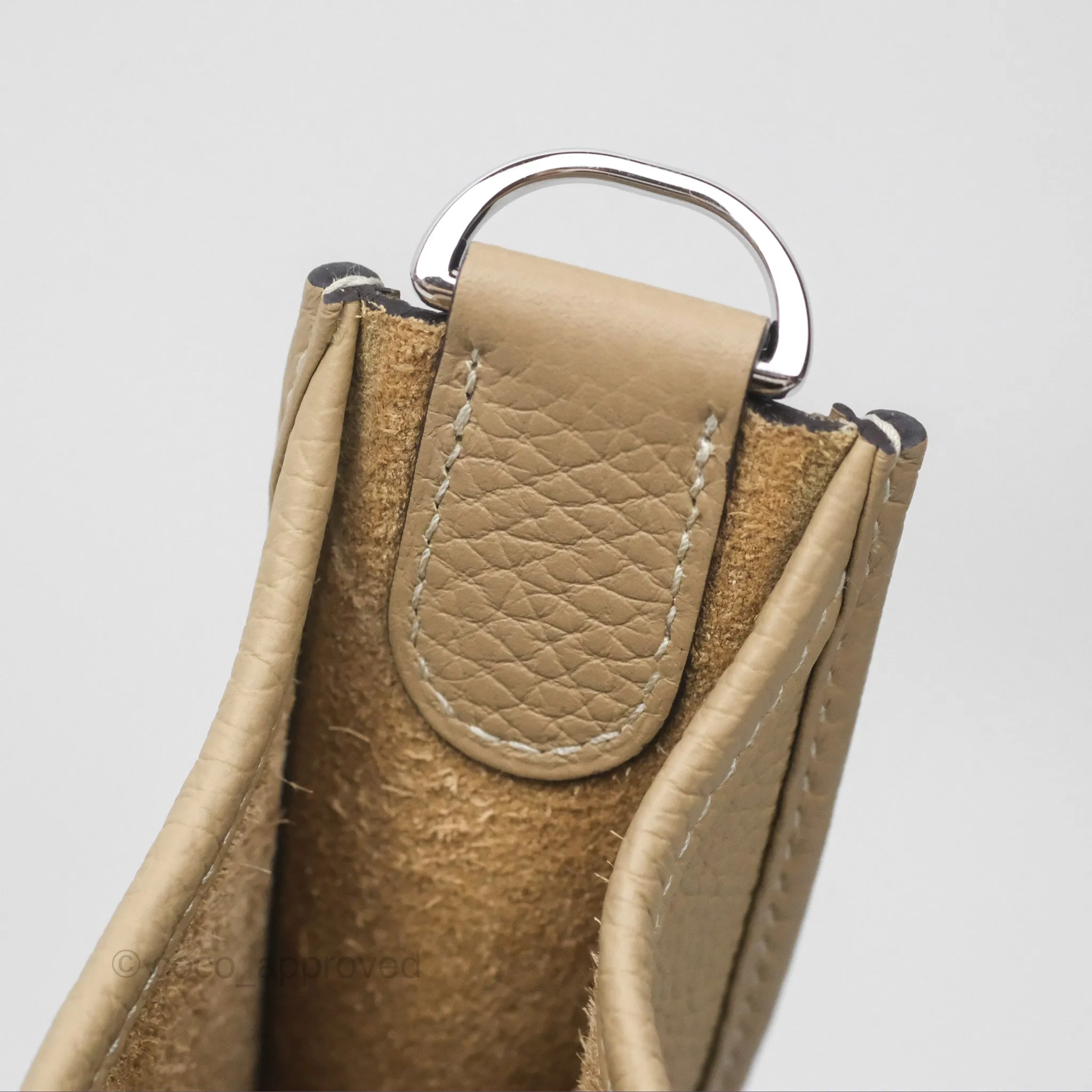 Hermes Evelyne III 29 Trench S2 Clemence Palladium Hardware