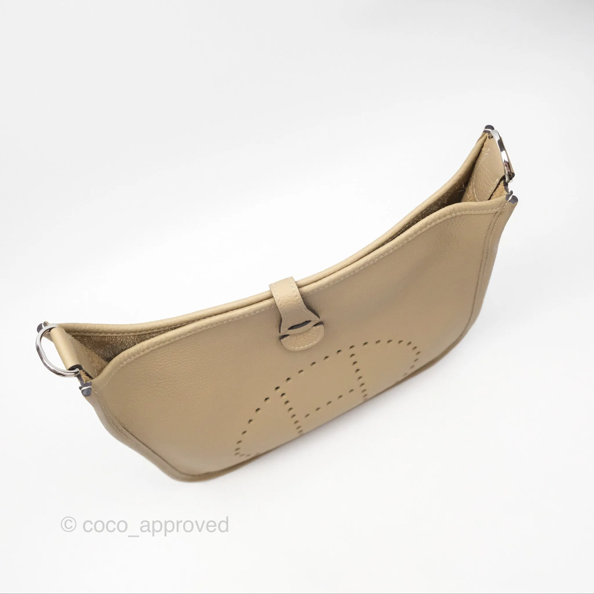 Hermes Evelyne III 29 Trench S2 Clemence Palladium Hardware