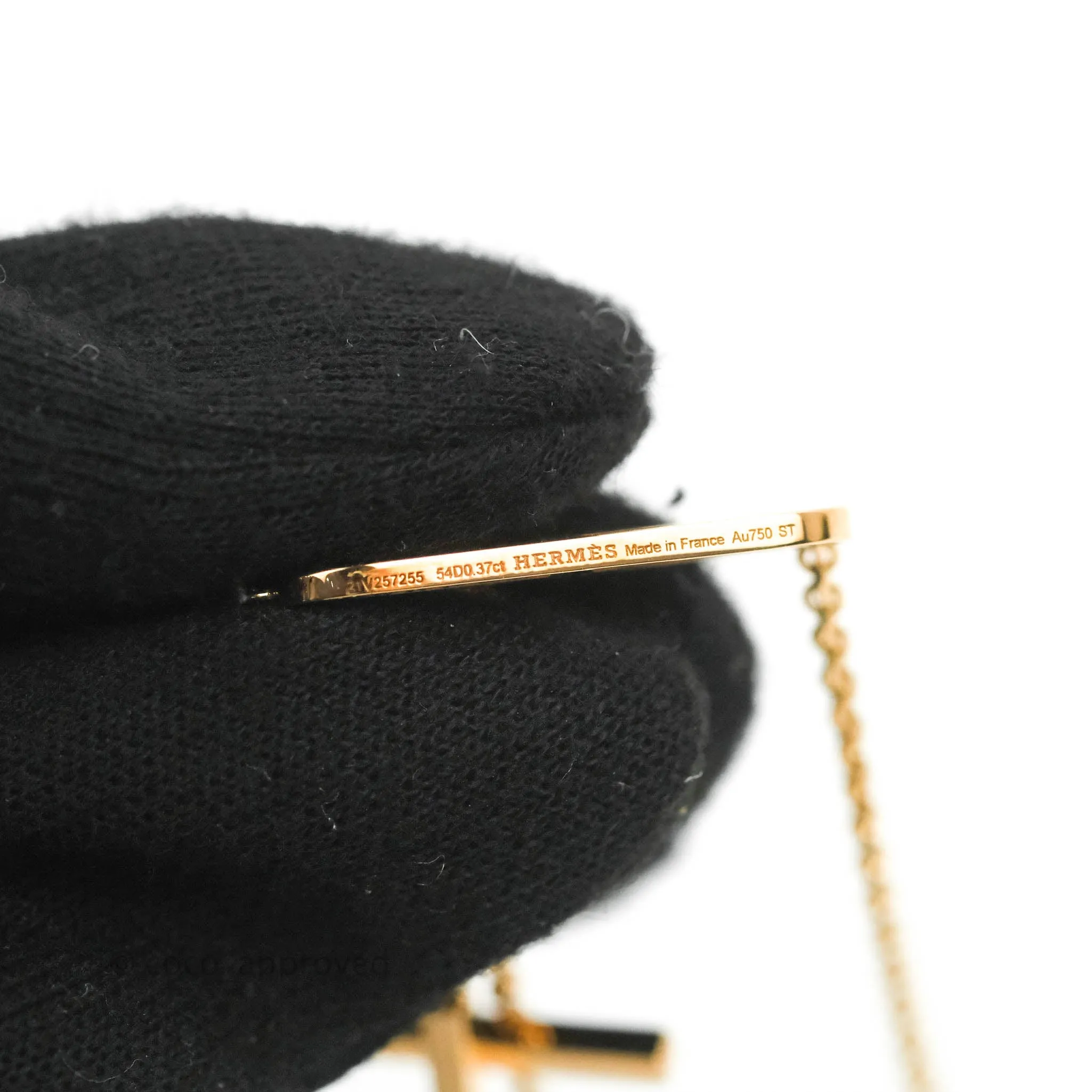 Hermes Ever Chaine D'Ancre Pendant Necklace Rose Gold