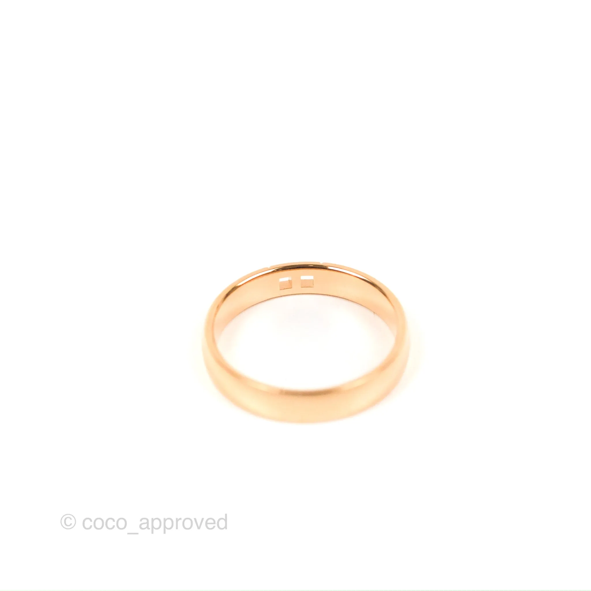 Hermes Ever Herakles Band Ring Rose Gold Size 52