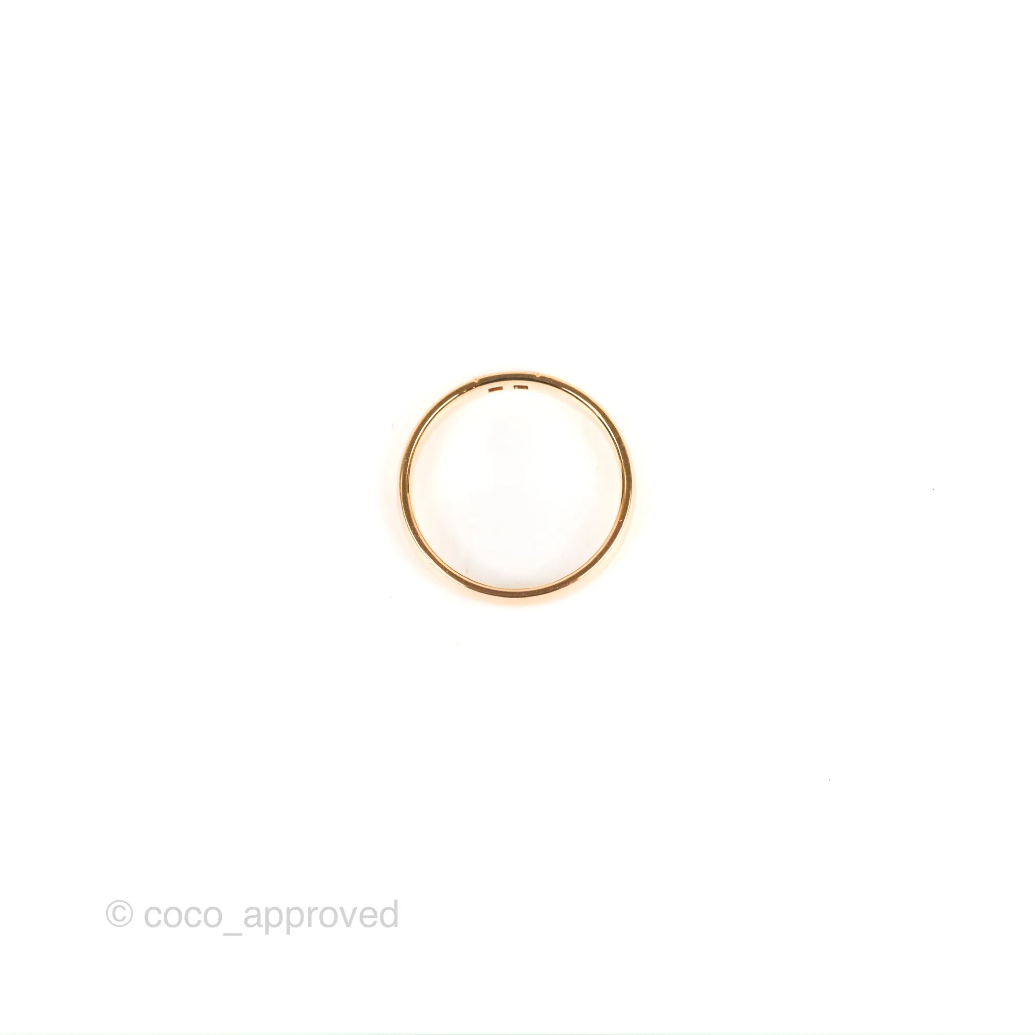 Hermes Ever Herakles Band Ring Rose Gold Size 52