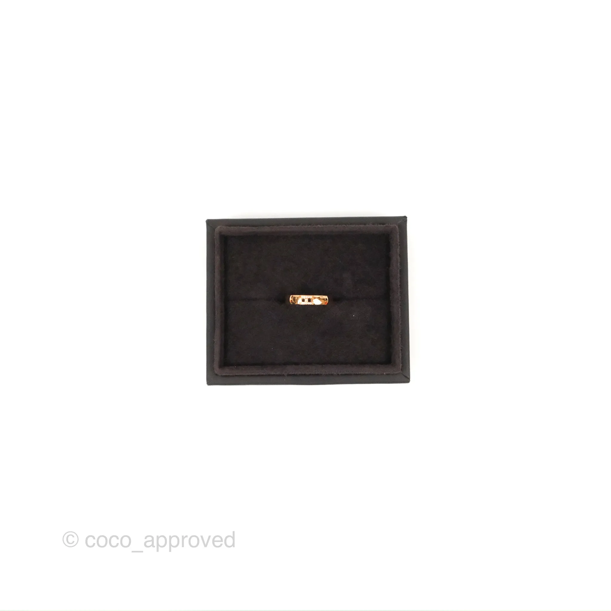 Hermes Ever Herakles Band Ring Rose Gold Size 52