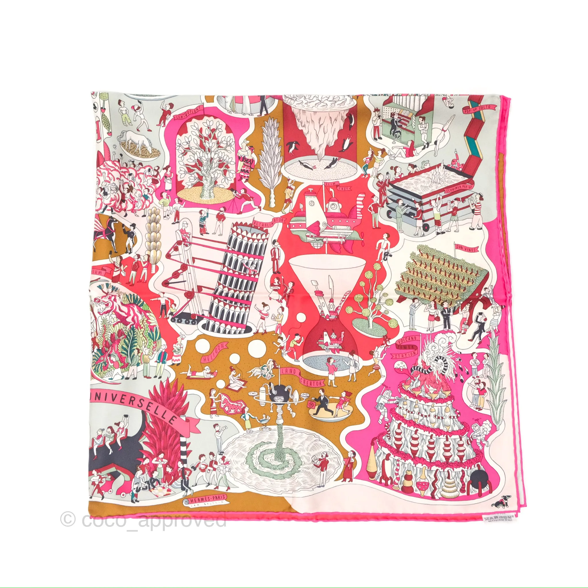 Hermes Exposition Universell Silk Scarf 90