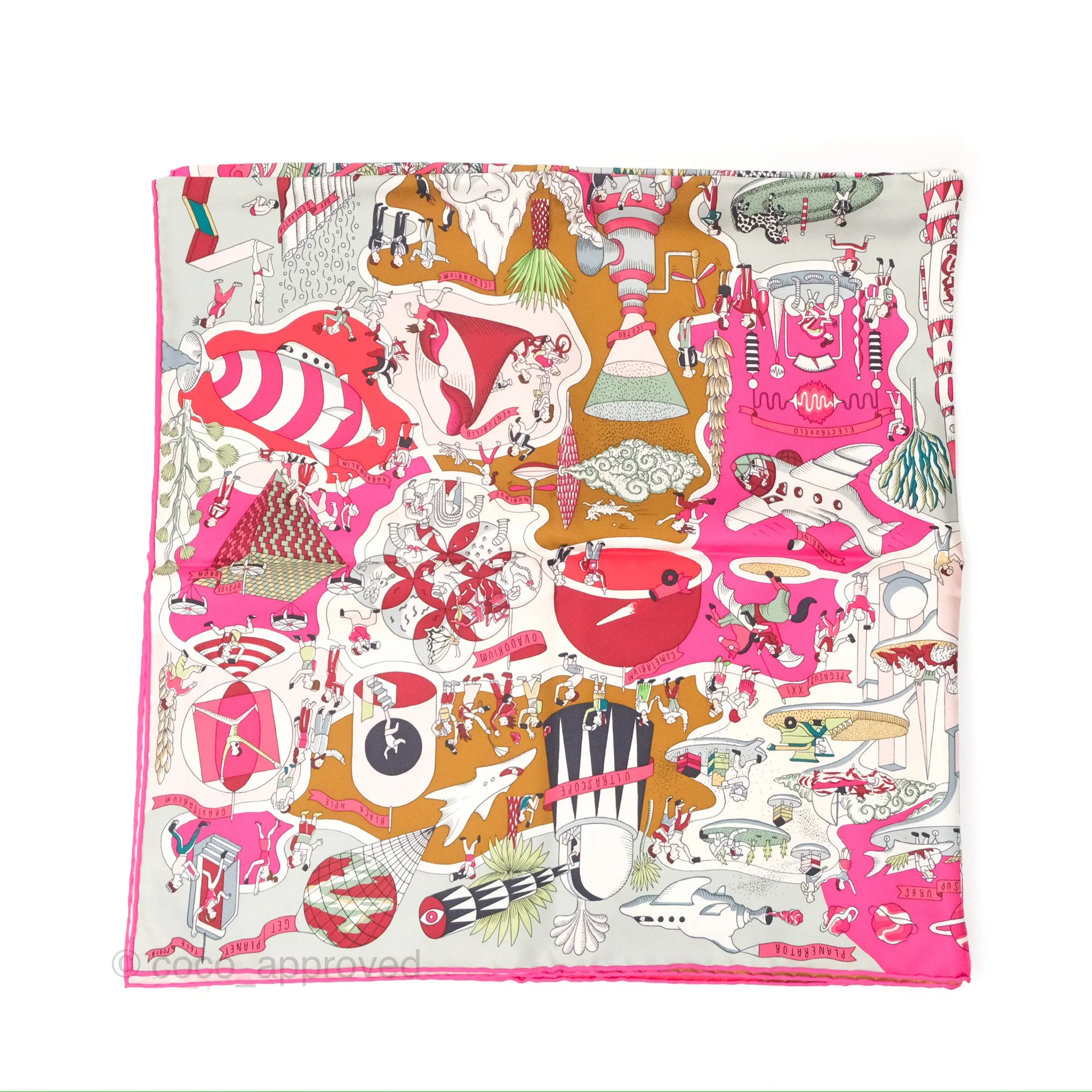 Hermes Exposition Universell Silk Scarf 90