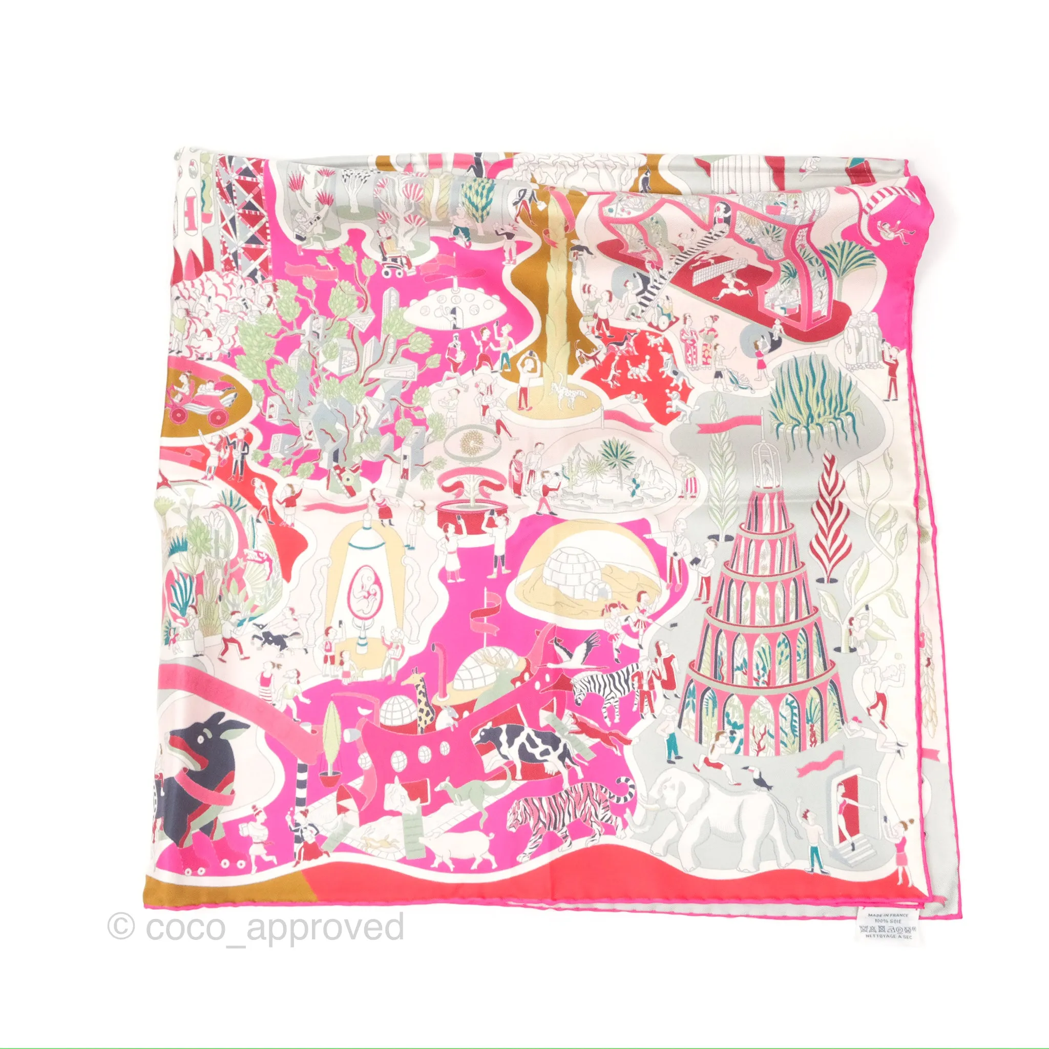 Hermes Exposition Universell Silk Scarf 90