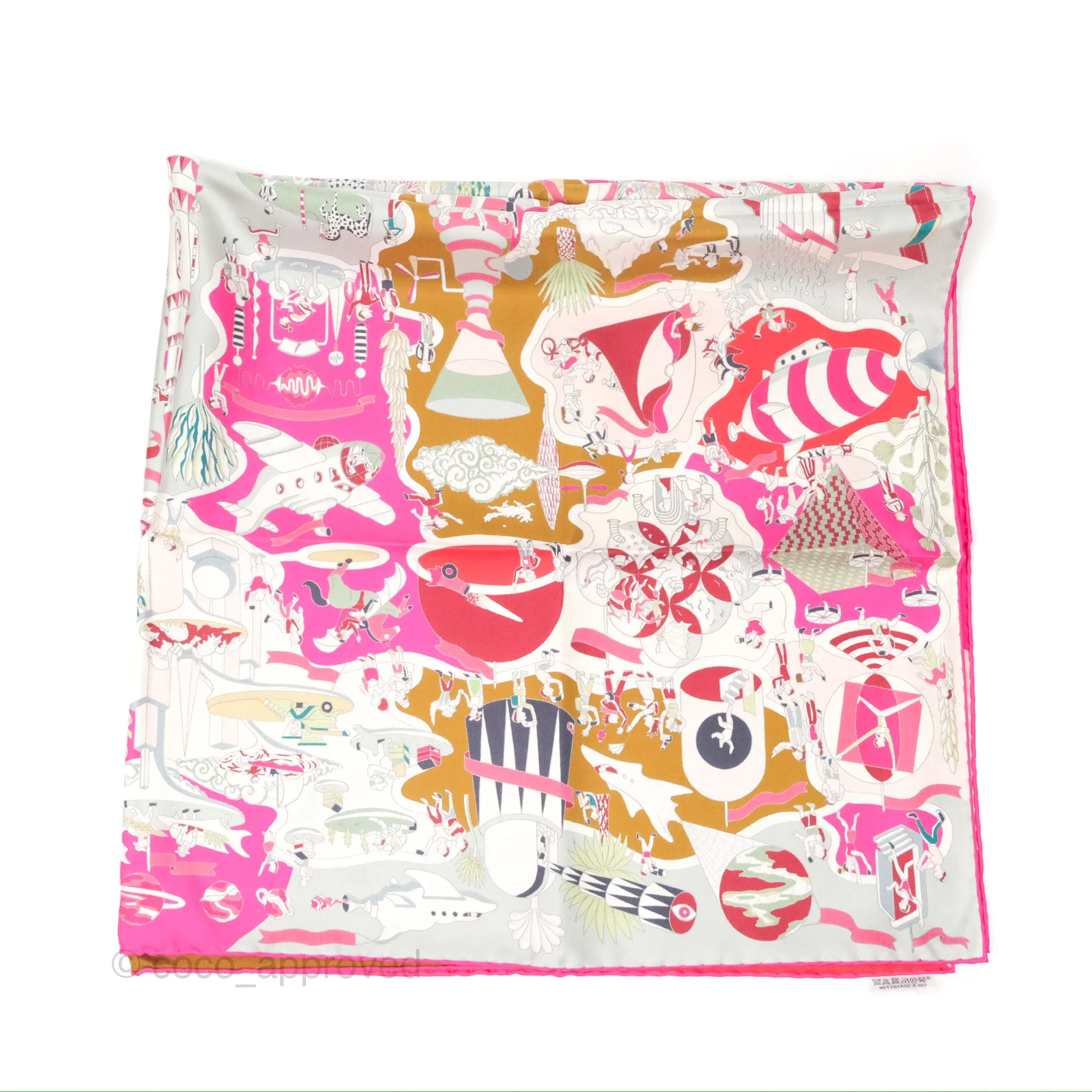 Hermes Exposition Universell Silk Scarf 90