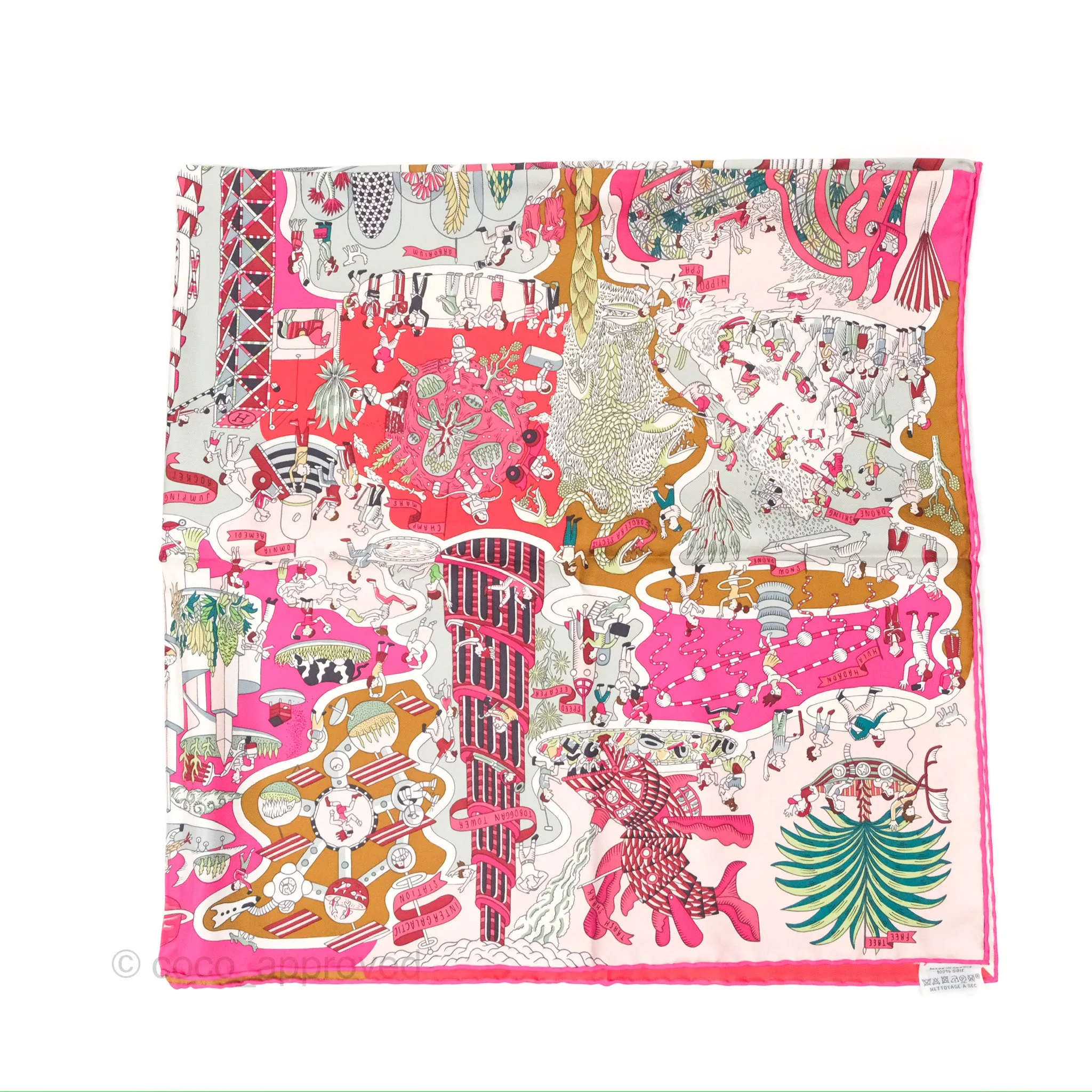 Hermes Exposition Universell Silk Scarf 90