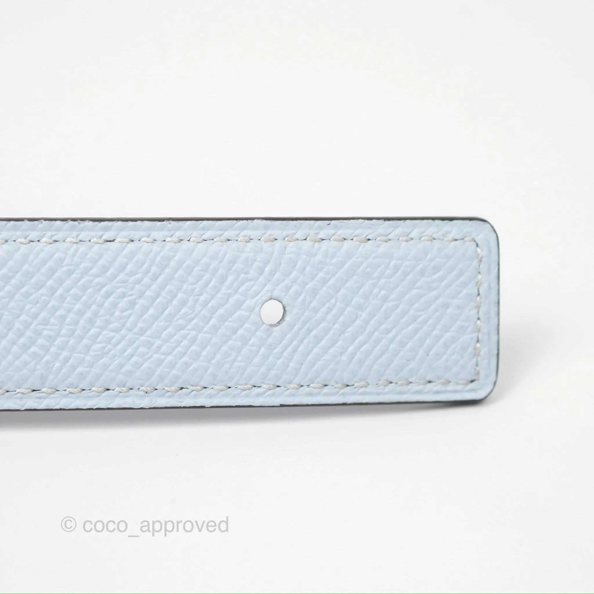 Hermes Gamma Belt Buckle Reversible Leather Strap 24 mm