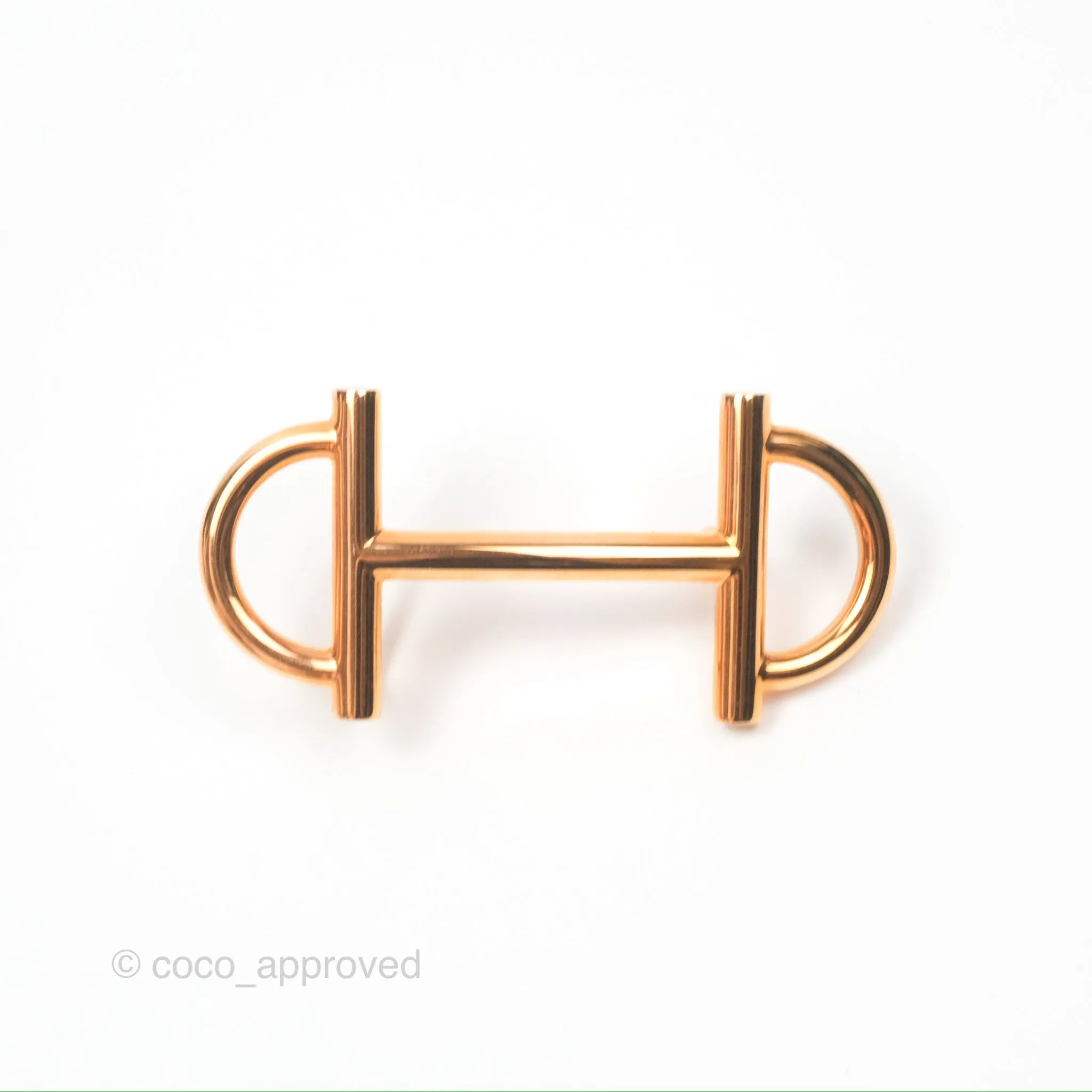 Hermes Gamma Belt Buckle Reversible Leather Strap 24 mm