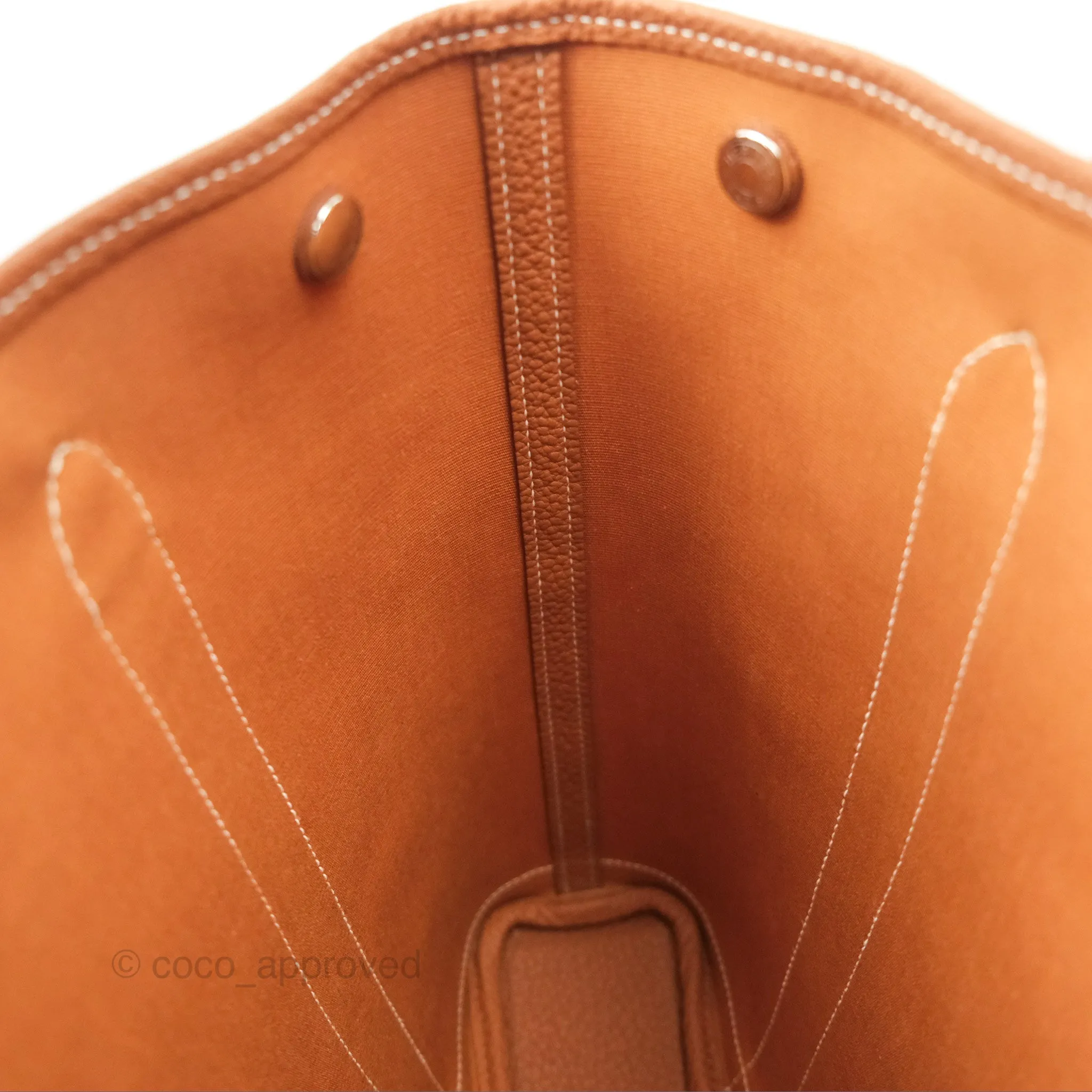 Hermes Garden File 28 Magnolia Canvas Gold Negonda