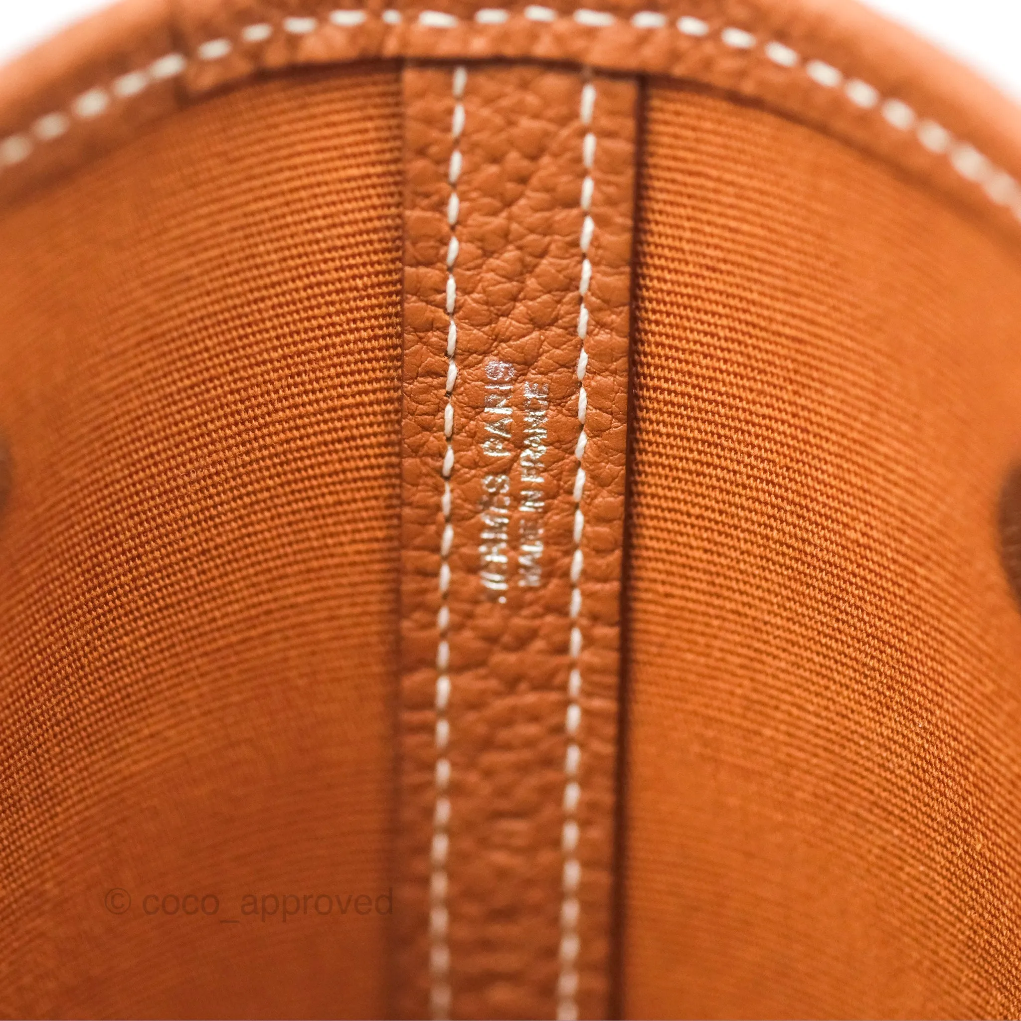 Hermes Garden File 28 Magnolia Canvas Gold Negonda