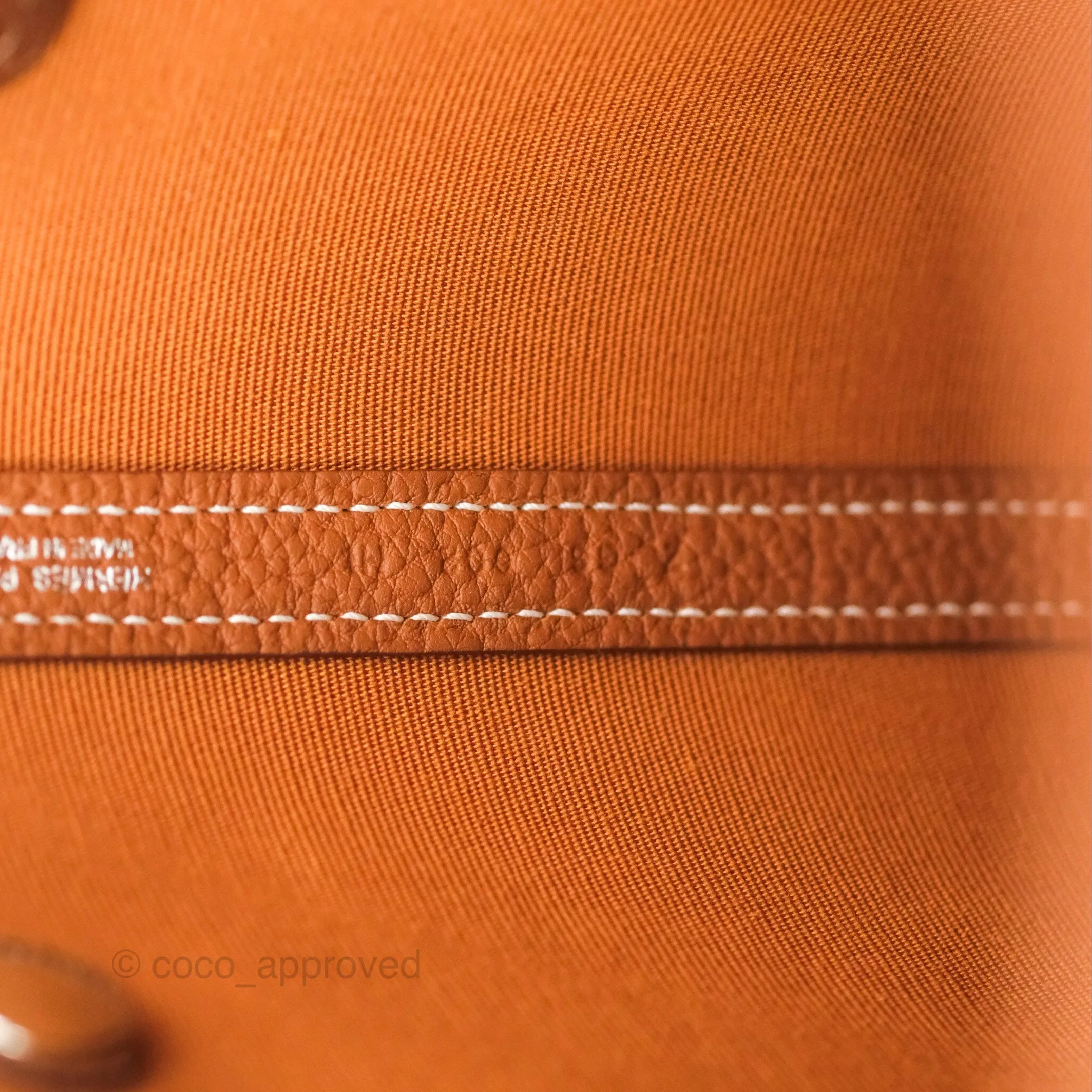 Hermes Garden File 28 Magnolia Canvas Gold Negonda