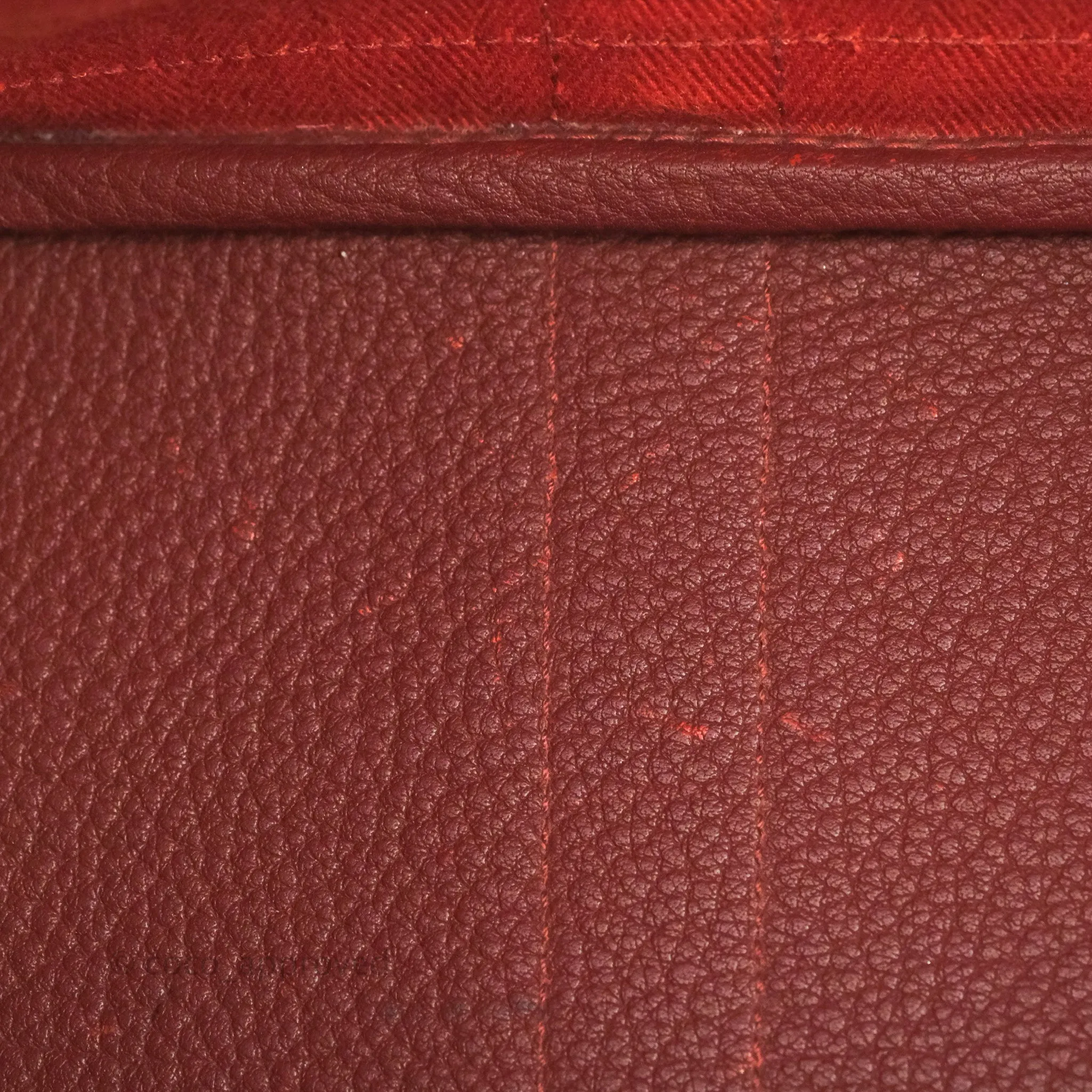 Hermes Garden Party 30 Brick/ Burgundy Canvas Negonda