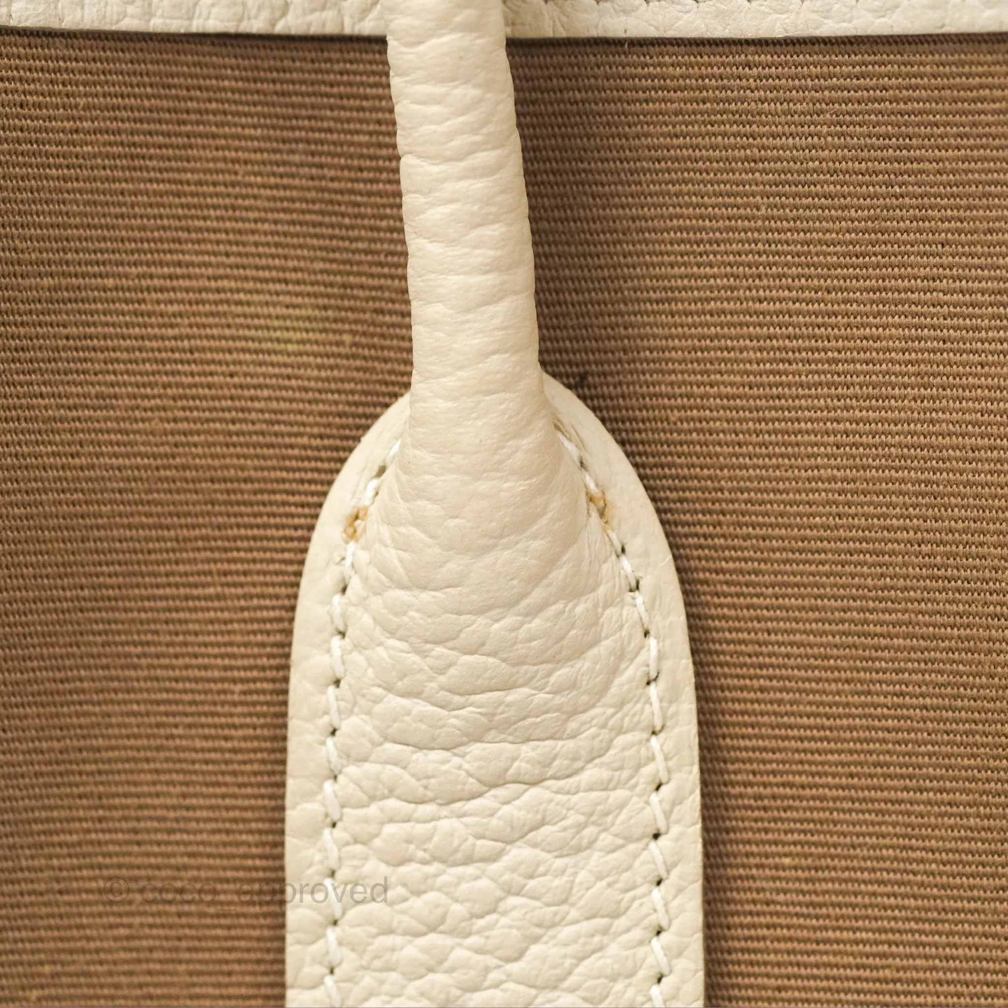 Hermes Garden Party 30 Etoupe 18 Canvas Craie 10