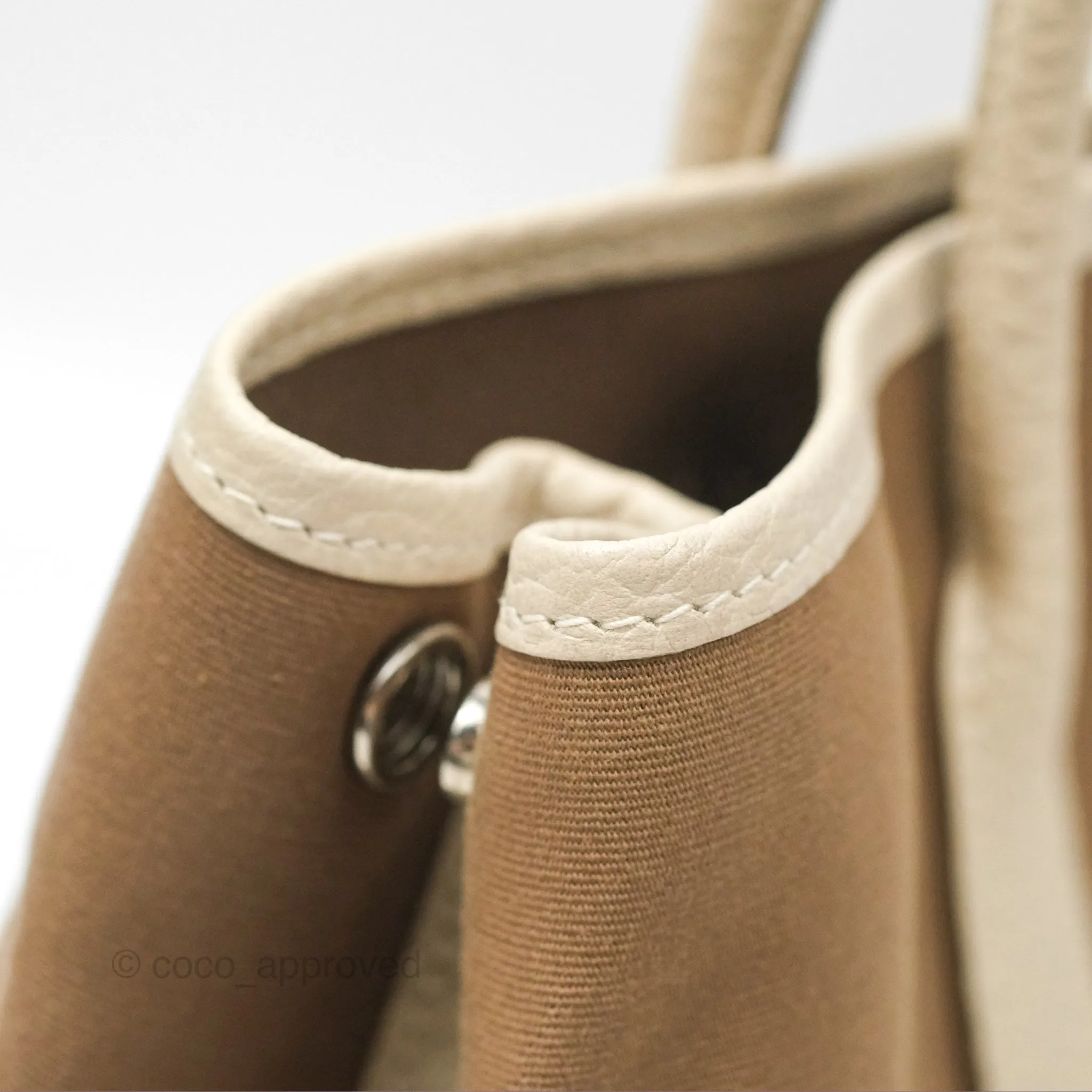 Hermes Garden Party 30 Etoupe 18 Canvas Craie 10