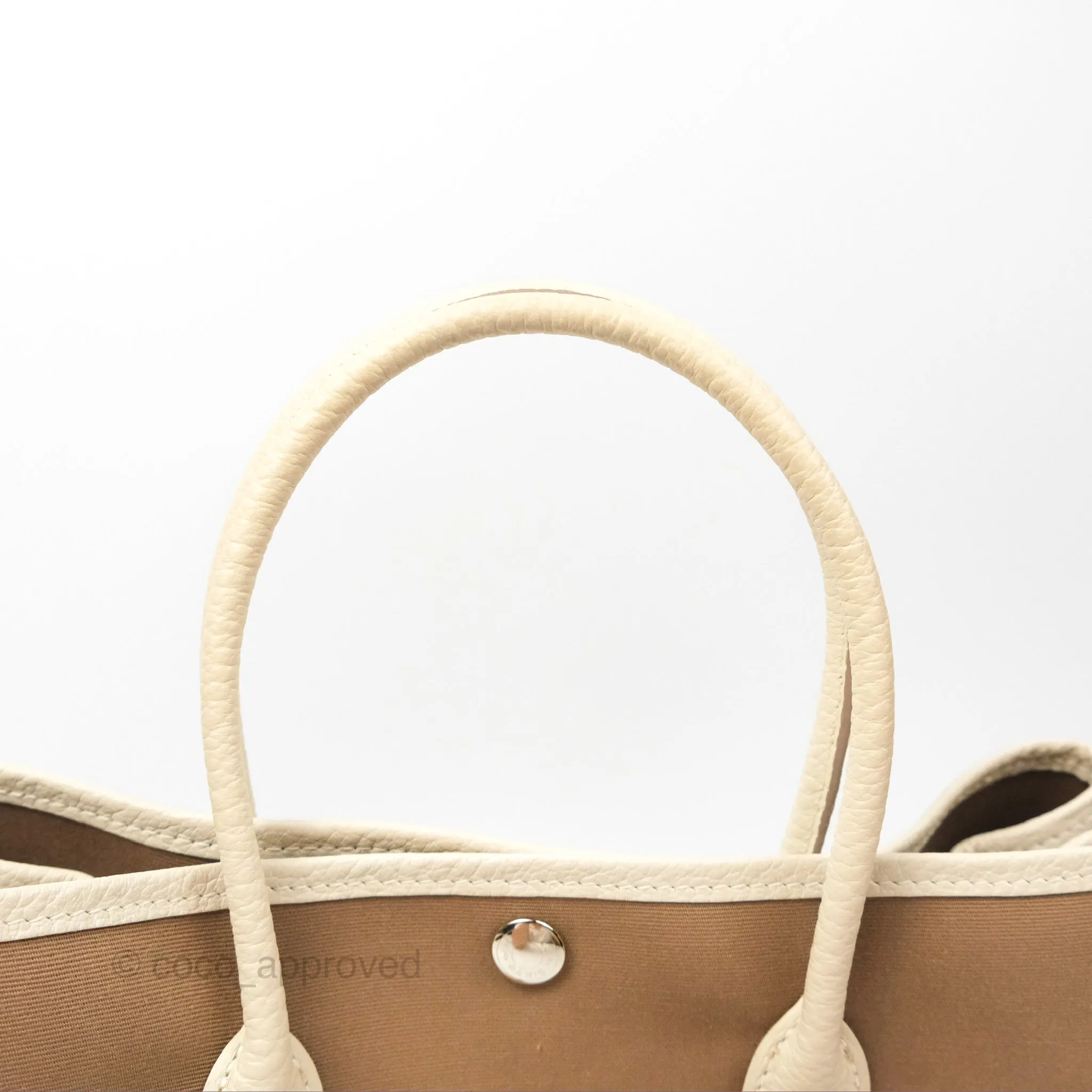 Hermes Garden Party 30 Etoupe 18 Canvas Craie 10