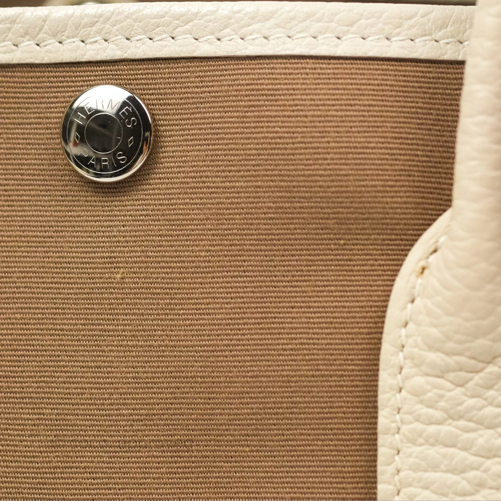 Hermes Garden Party 30 Etoupe 18 Canvas Craie 10