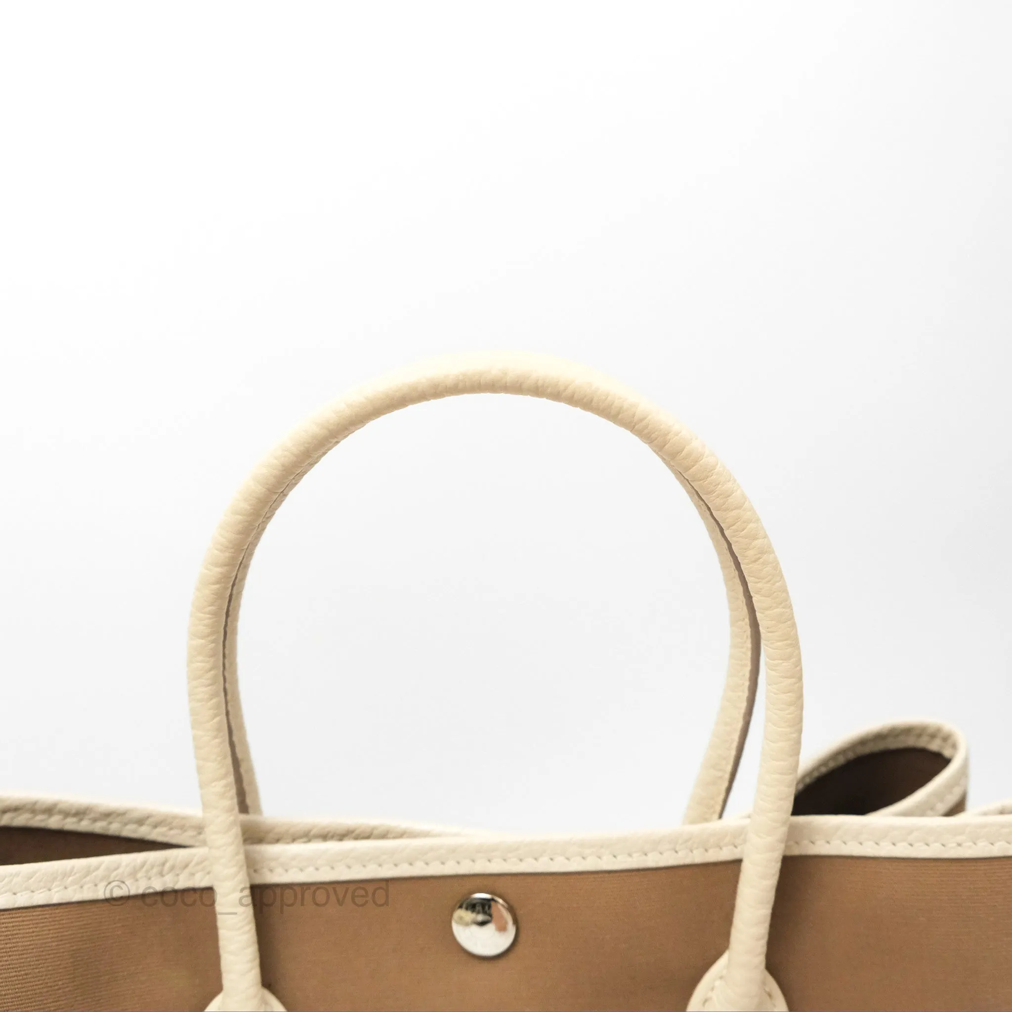 Hermes Garden Party 30 Etoupe 18 Canvas Craie 10