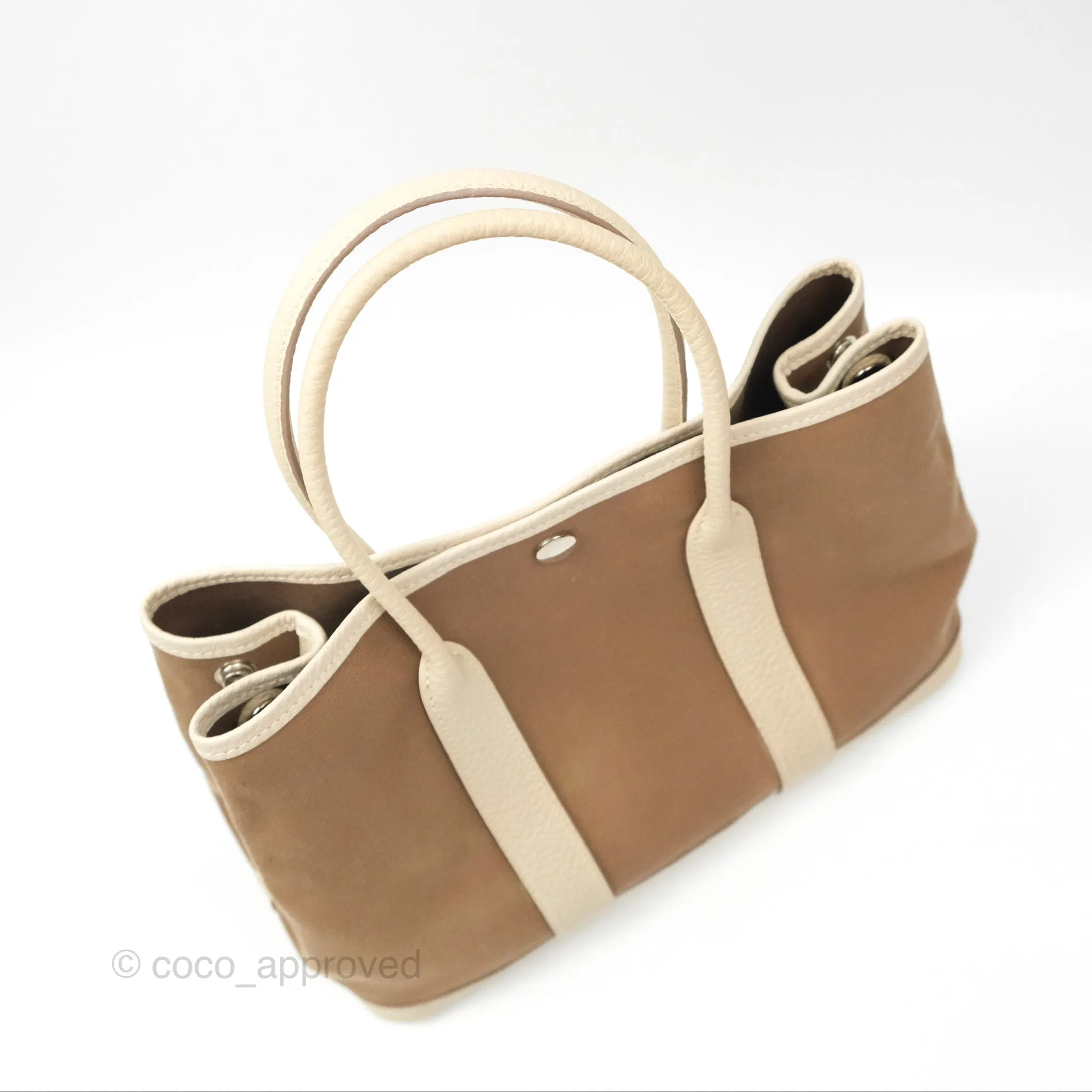 Hermes Garden Party 30 Etoupe 18 Canvas Craie 10