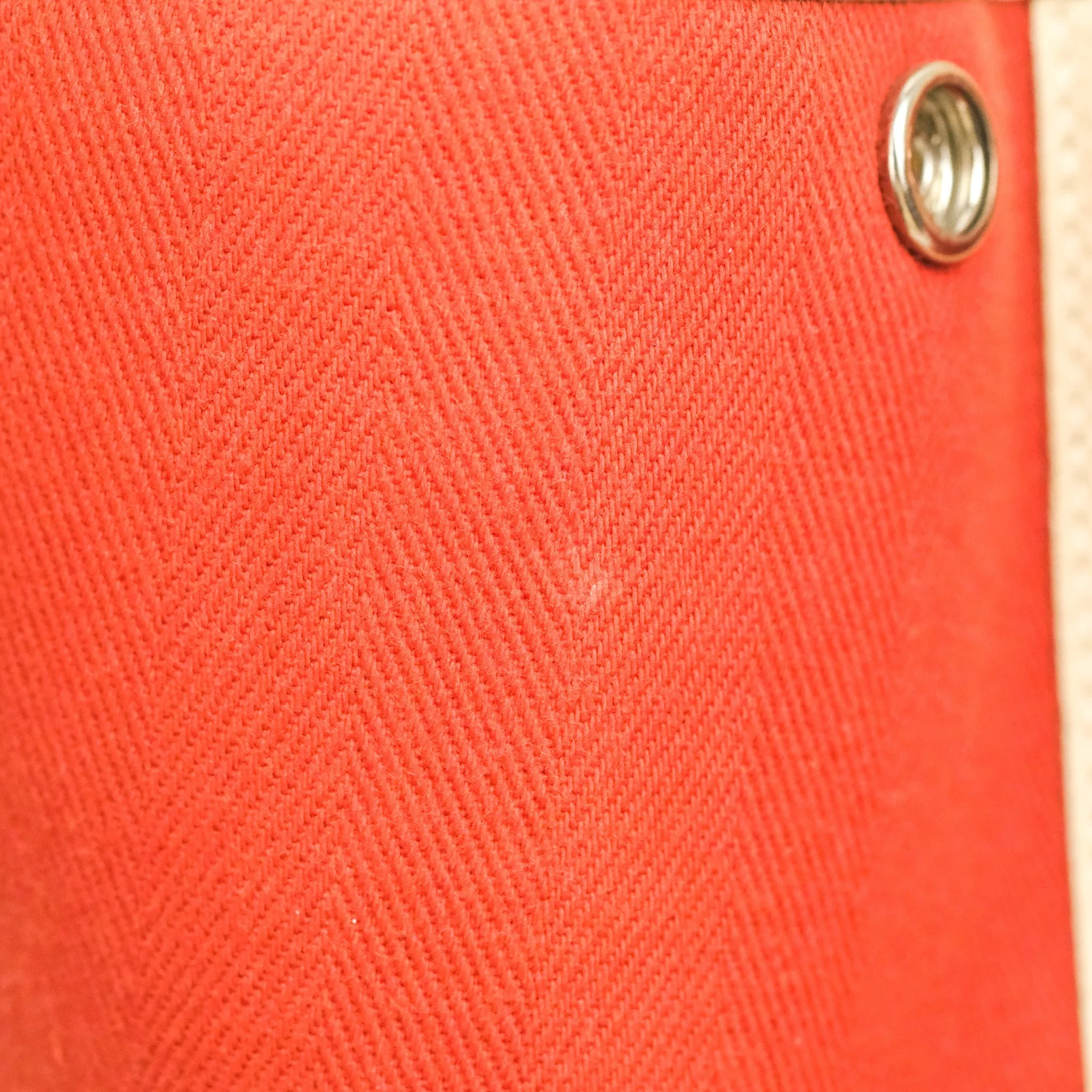 Hermes Garden Party 30 Red/Craie Canvas Negonda