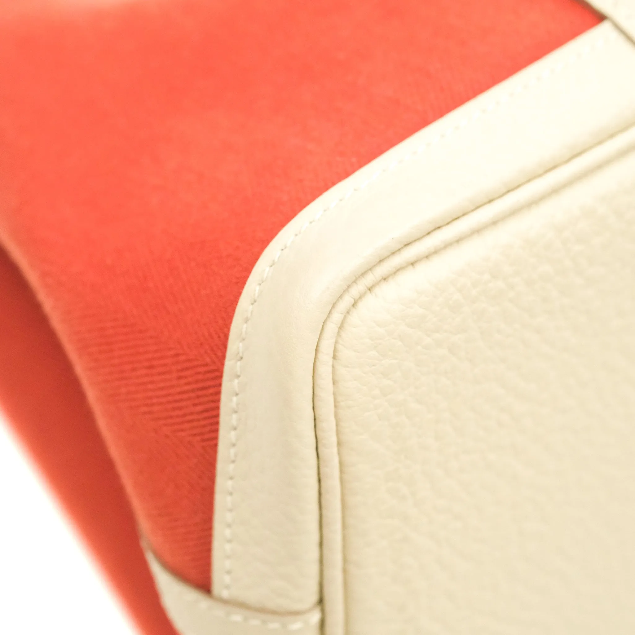 Hermes Garden Party 30 Red/Craie Canvas Negonda
