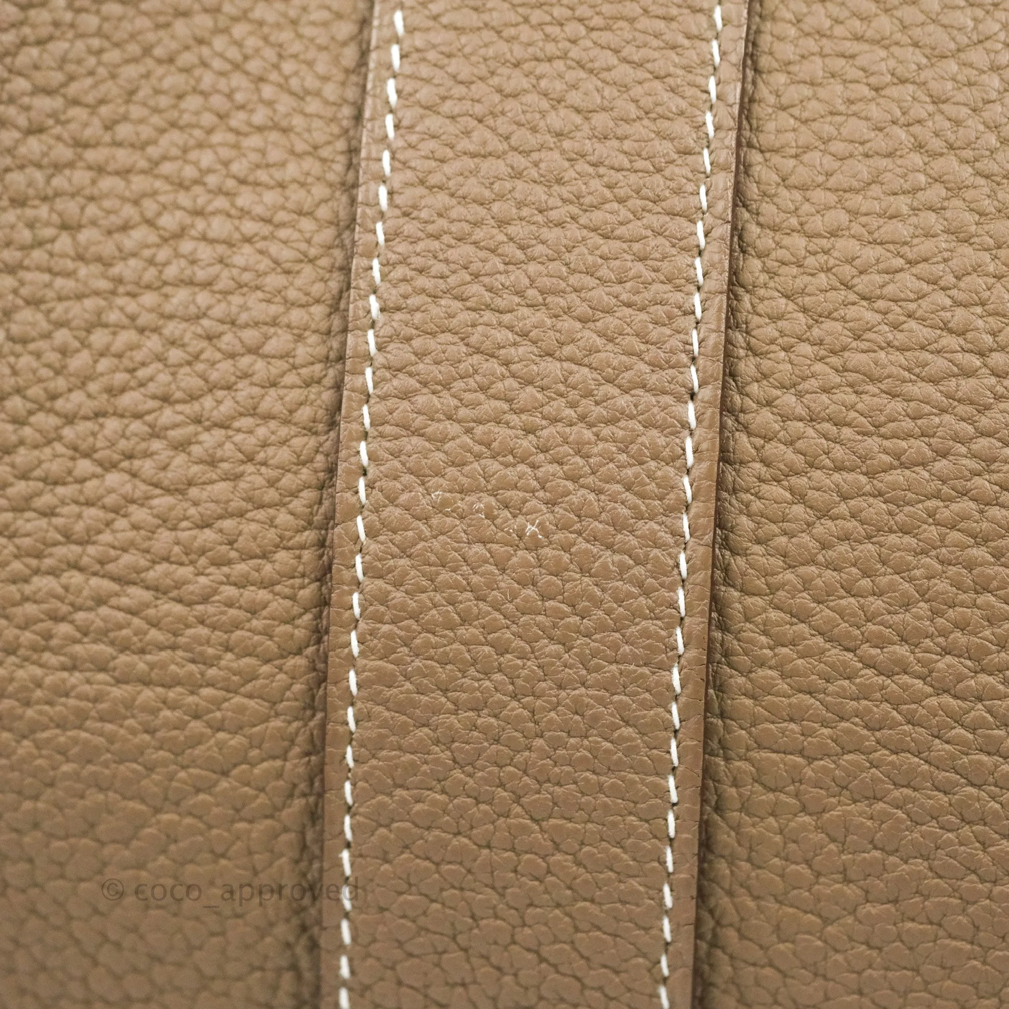 Hermes Garden Party 36 Etoupe Negonda Silver Hardware