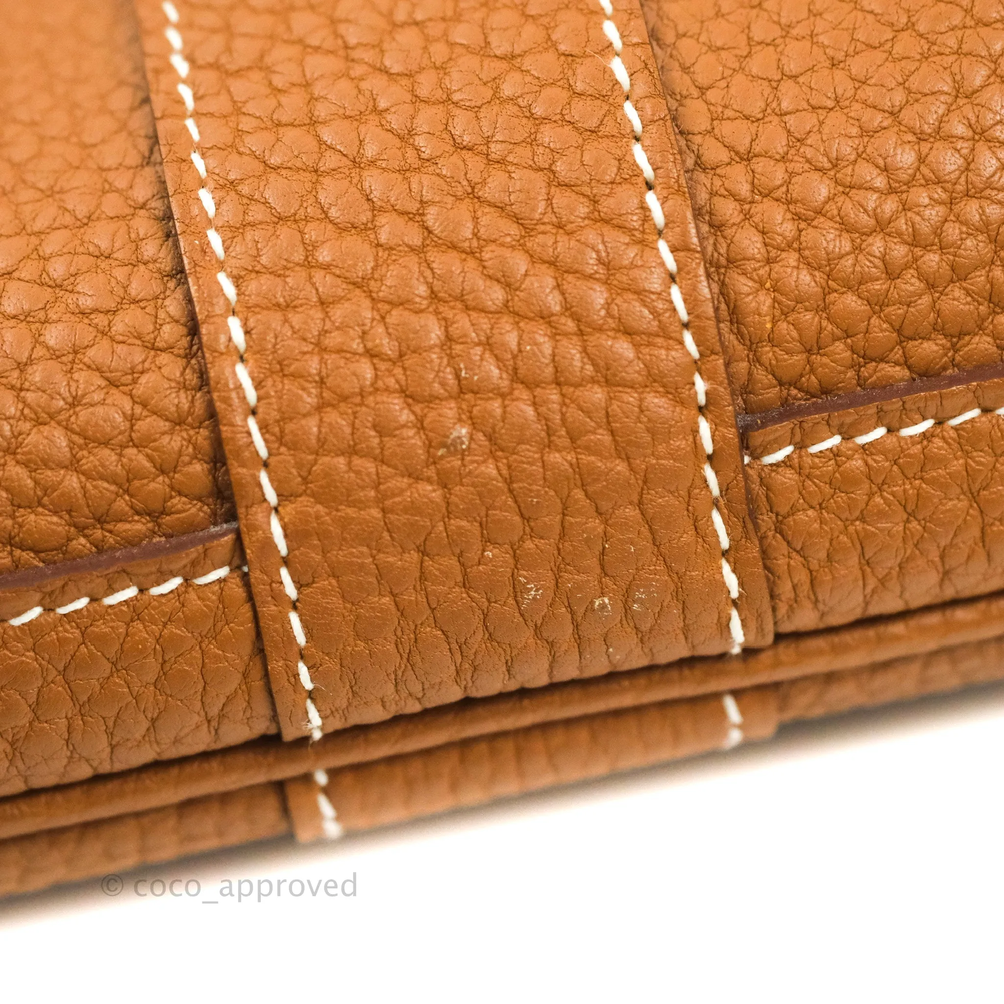 Hermes Garden Party 36 Gold Negonda Silver Hardware