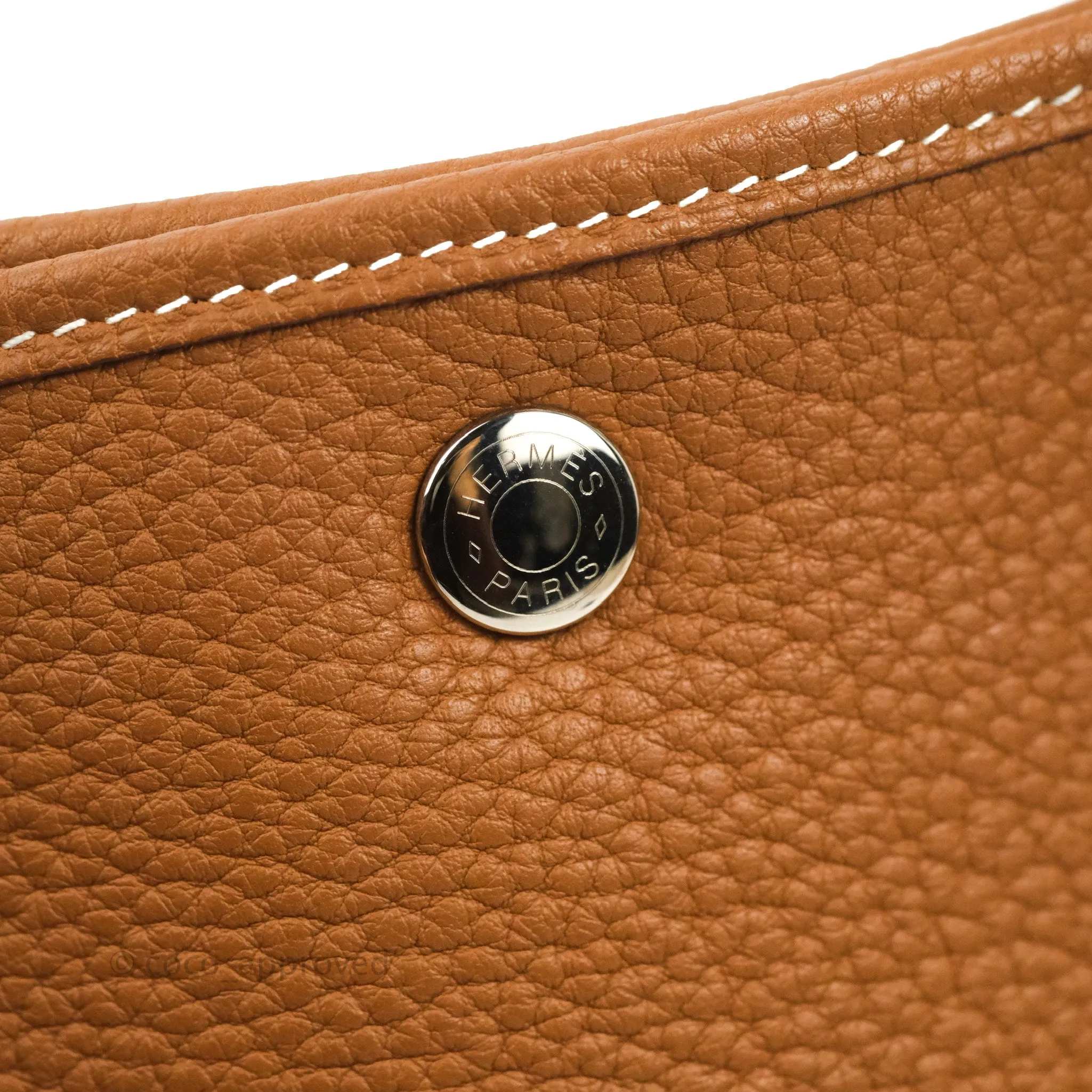 Hermes Garden Party 36 Gold Negonda Silver Hardware