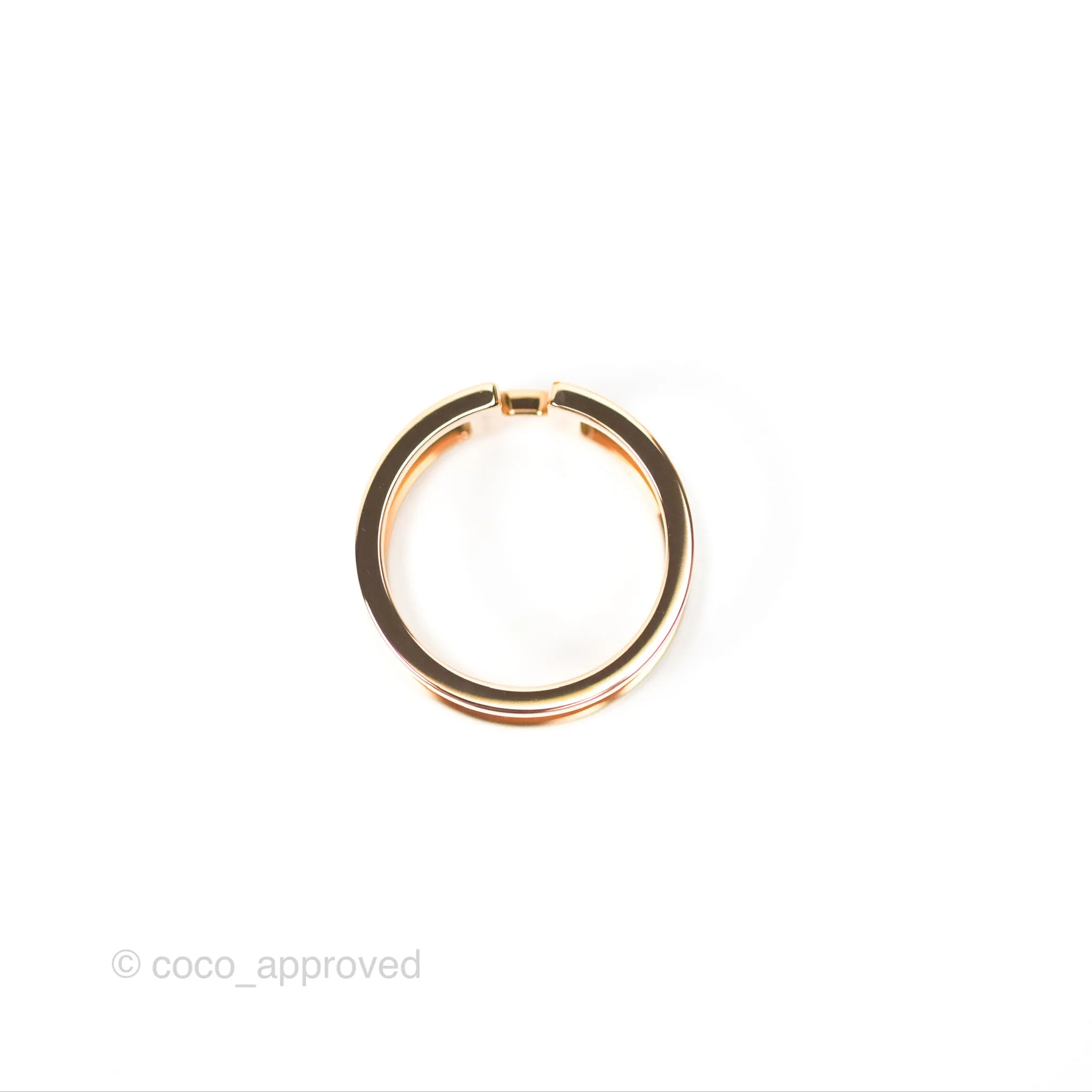 Hermes H en Rond Scarf Ring Rose Gold