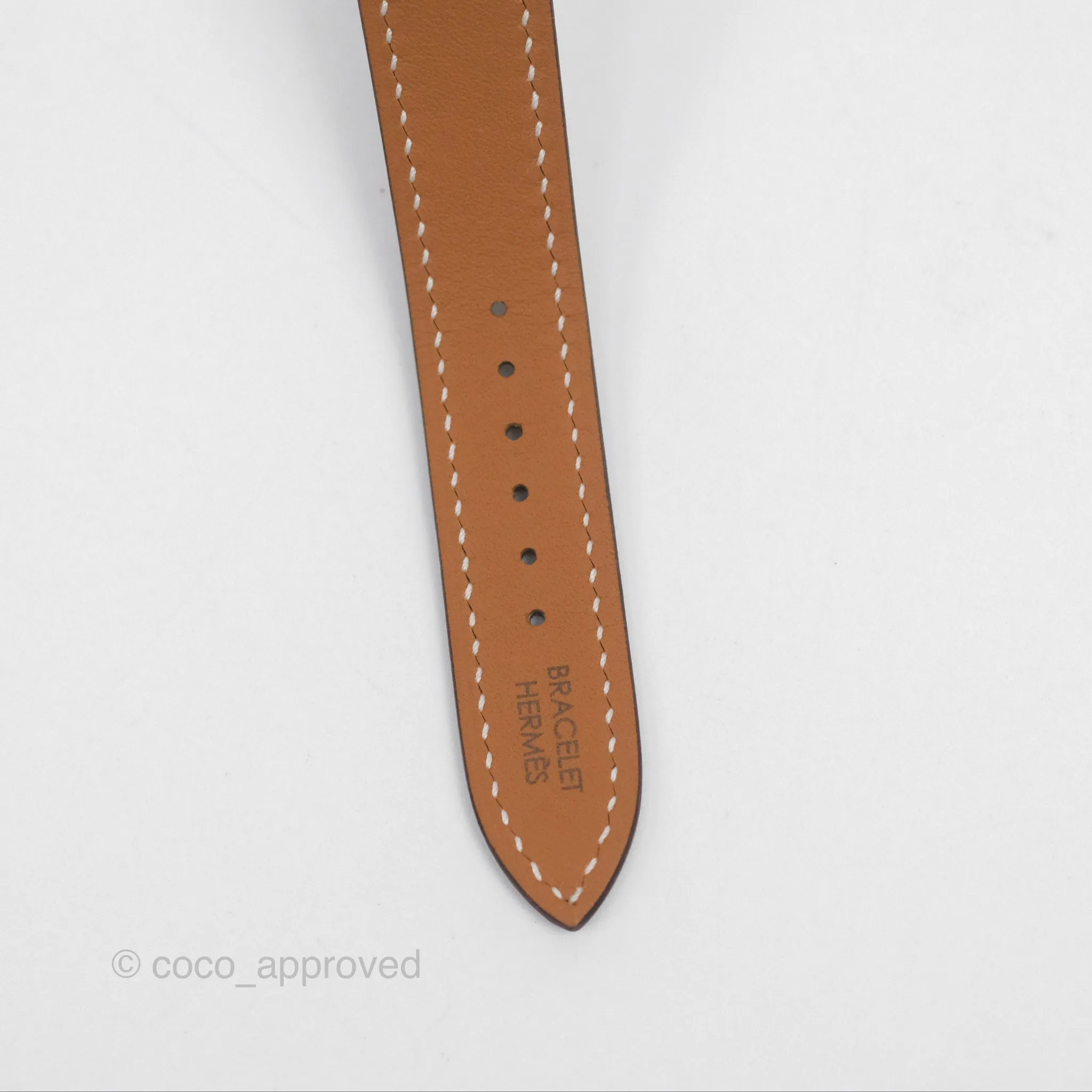 Hermes Heure H Watch Small Swift Etoupe Gold Hardware