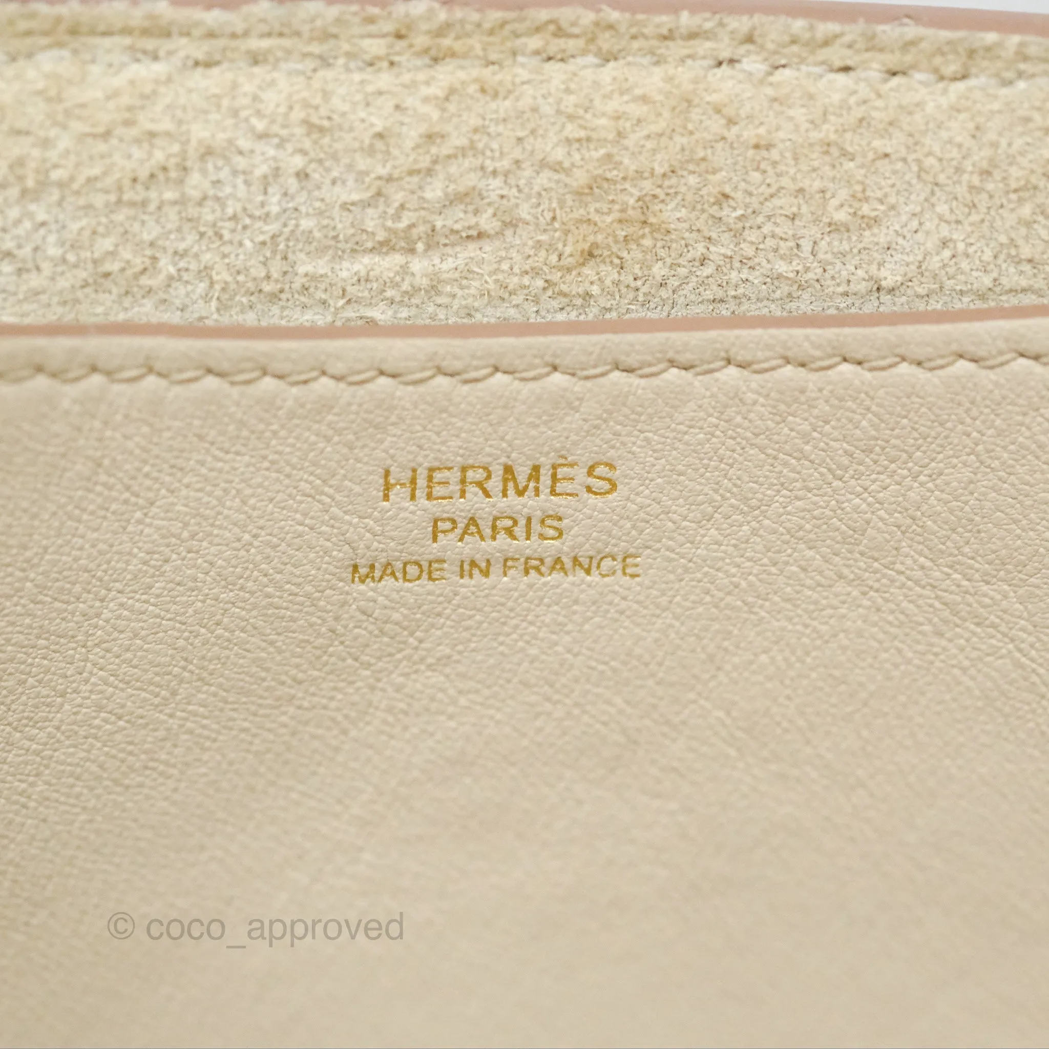Hermes In-The-Loop 23 Beton Clemence Gold Hardware