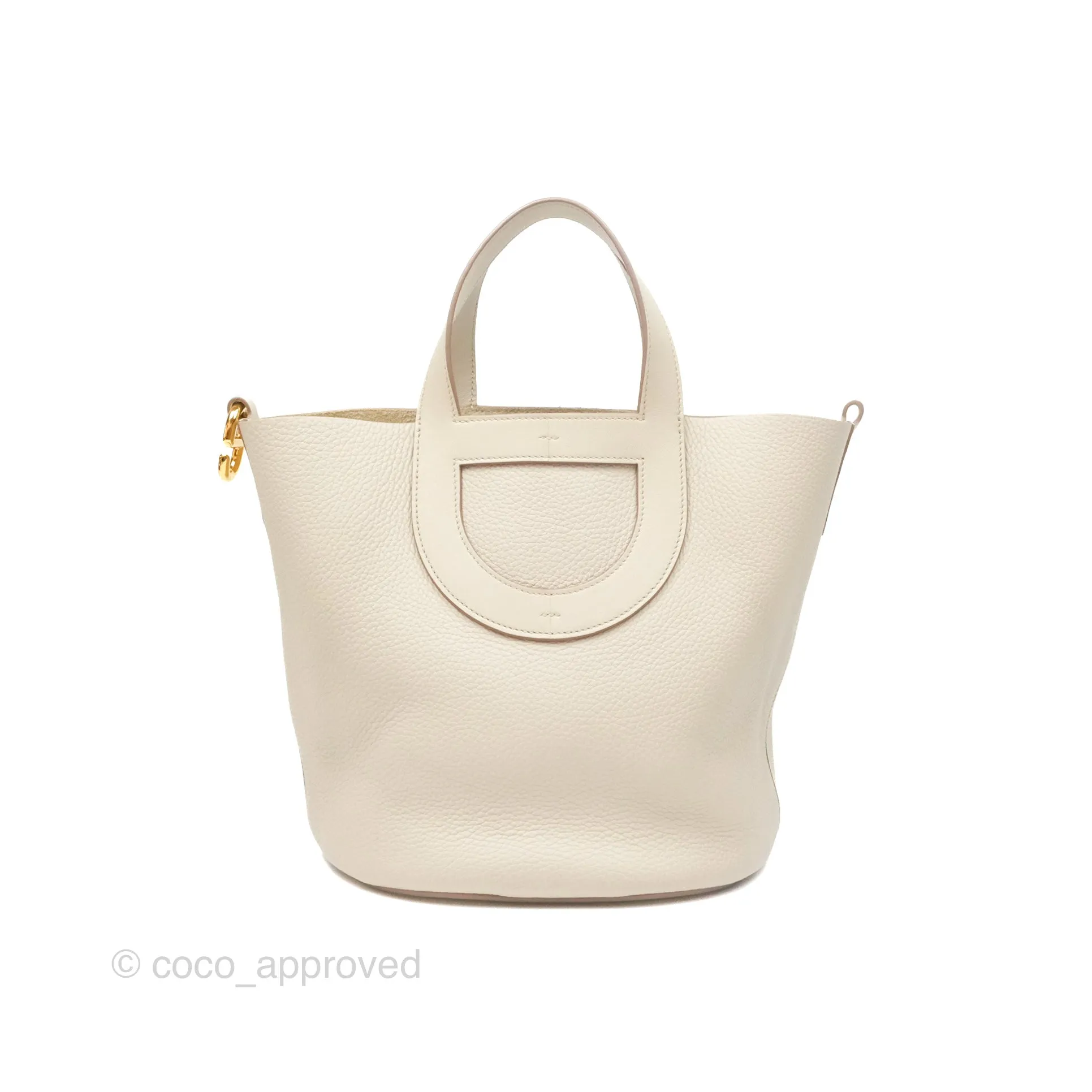 Hermes In-The-Loop 23 Beton Clemence Gold Hardware