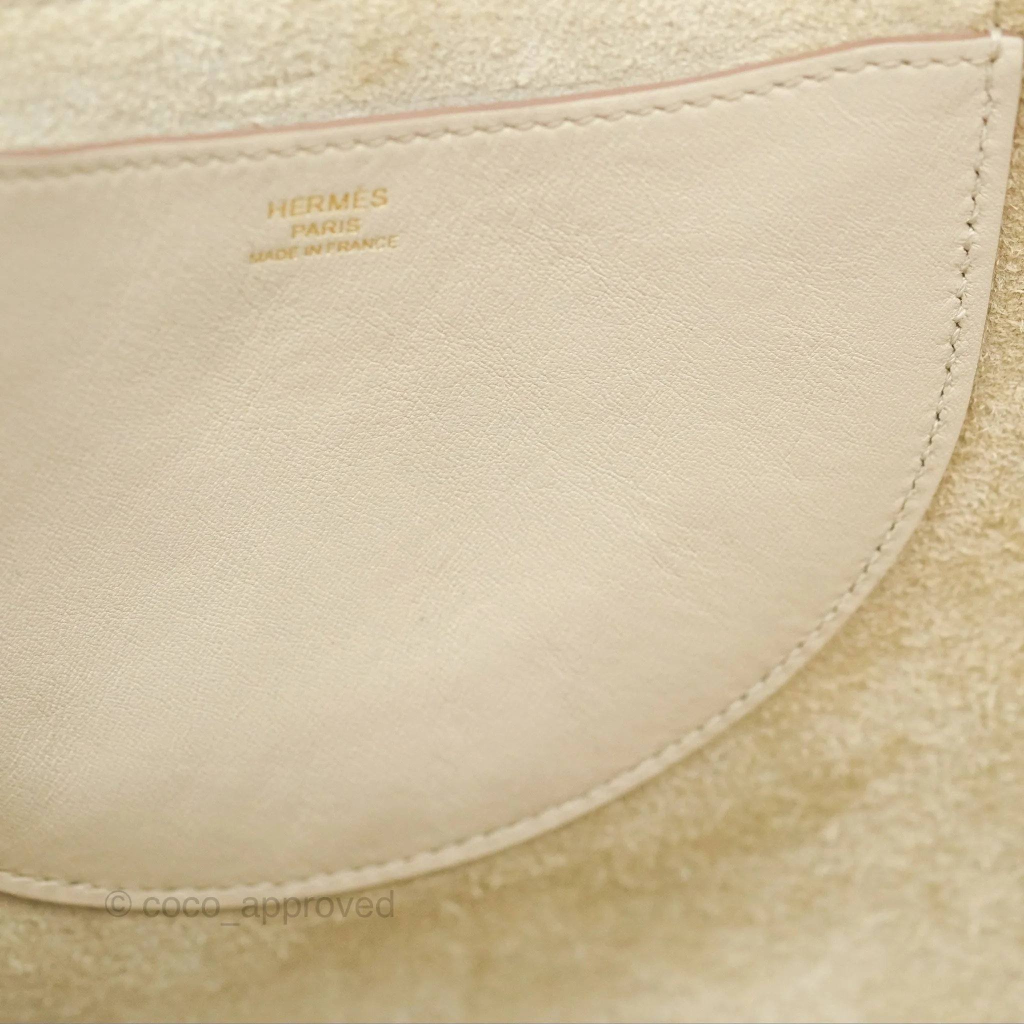 Hermes In-The-Loop 23 Beton Clemence Gold Hardware