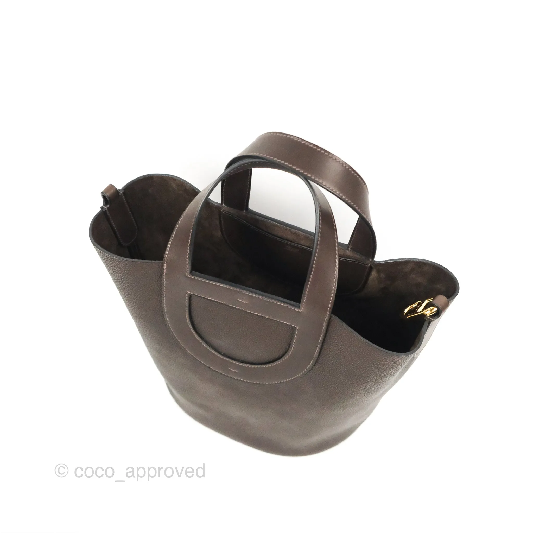 Hermes In-The-Loop 23 Ebene Barenia Faubourg Gold Hardware