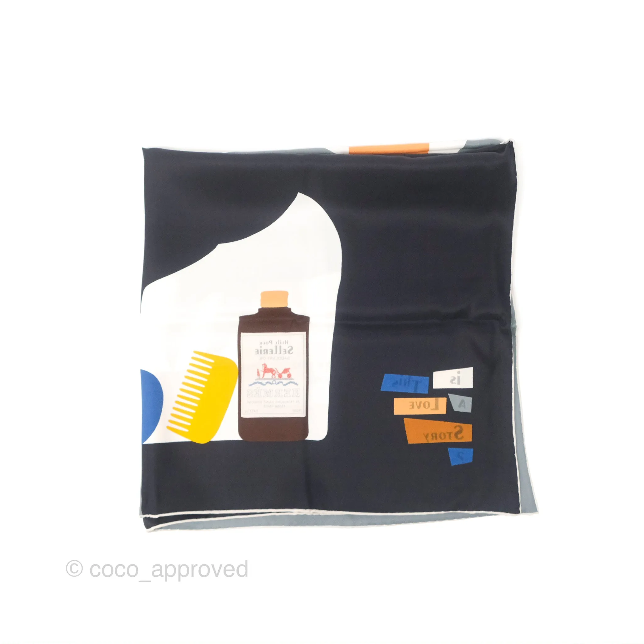 Hermes Is This a Love Story? Silk Scarf 70