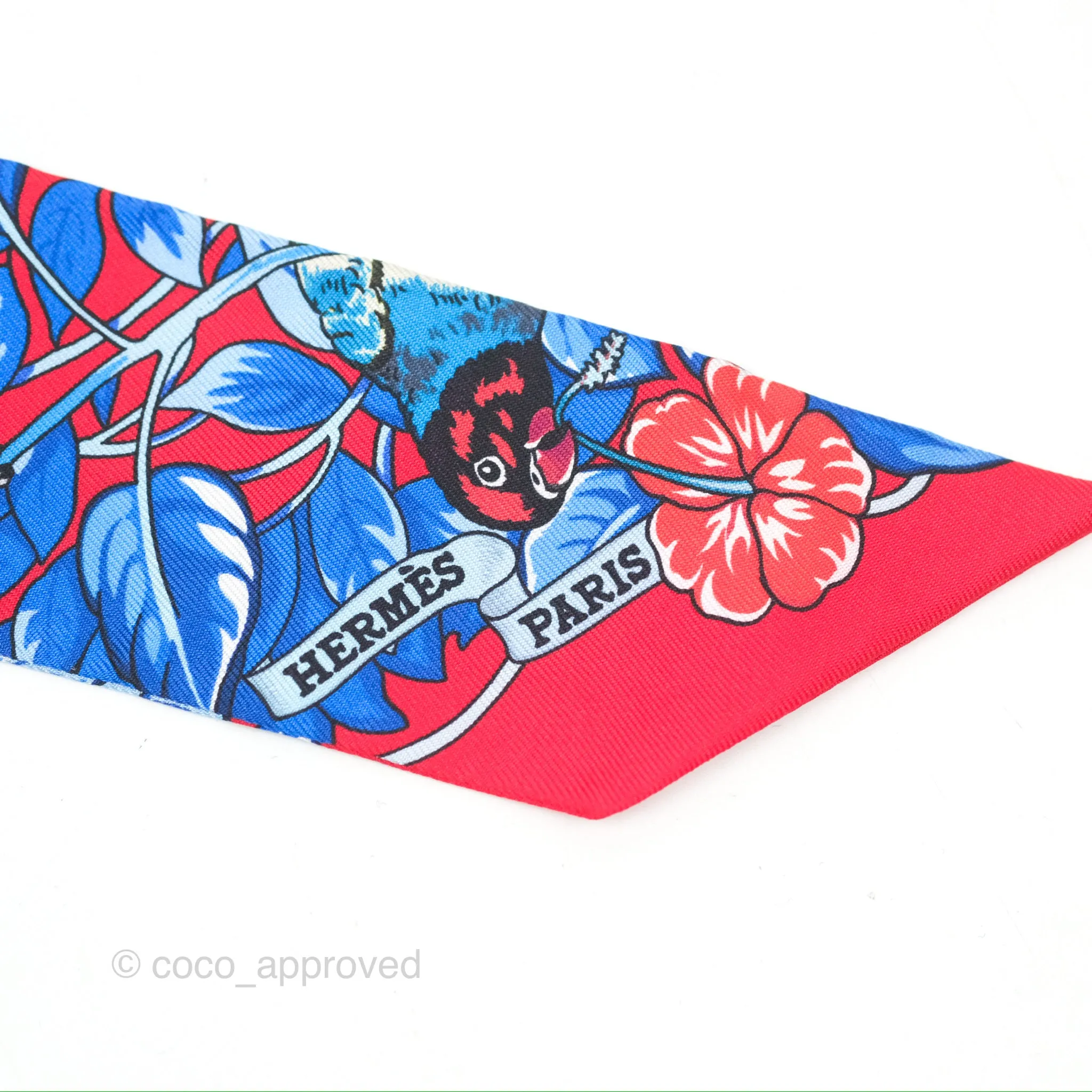 Hermes Jungle Love Love Silk Twilly