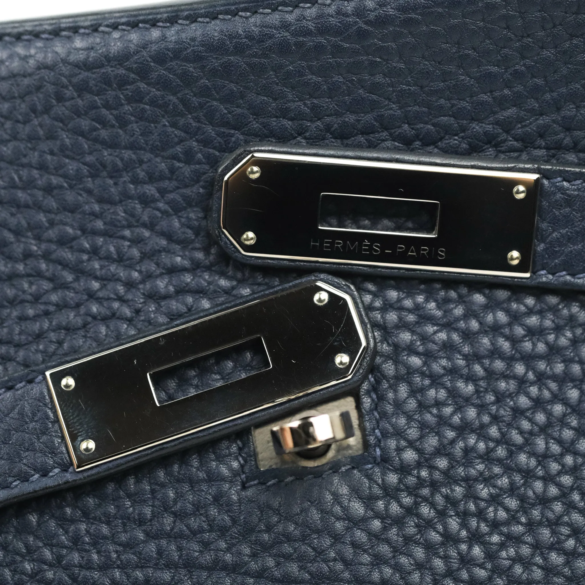 Hermes Jypsiere 28 Togo Midnight Blue Palladium Hardware