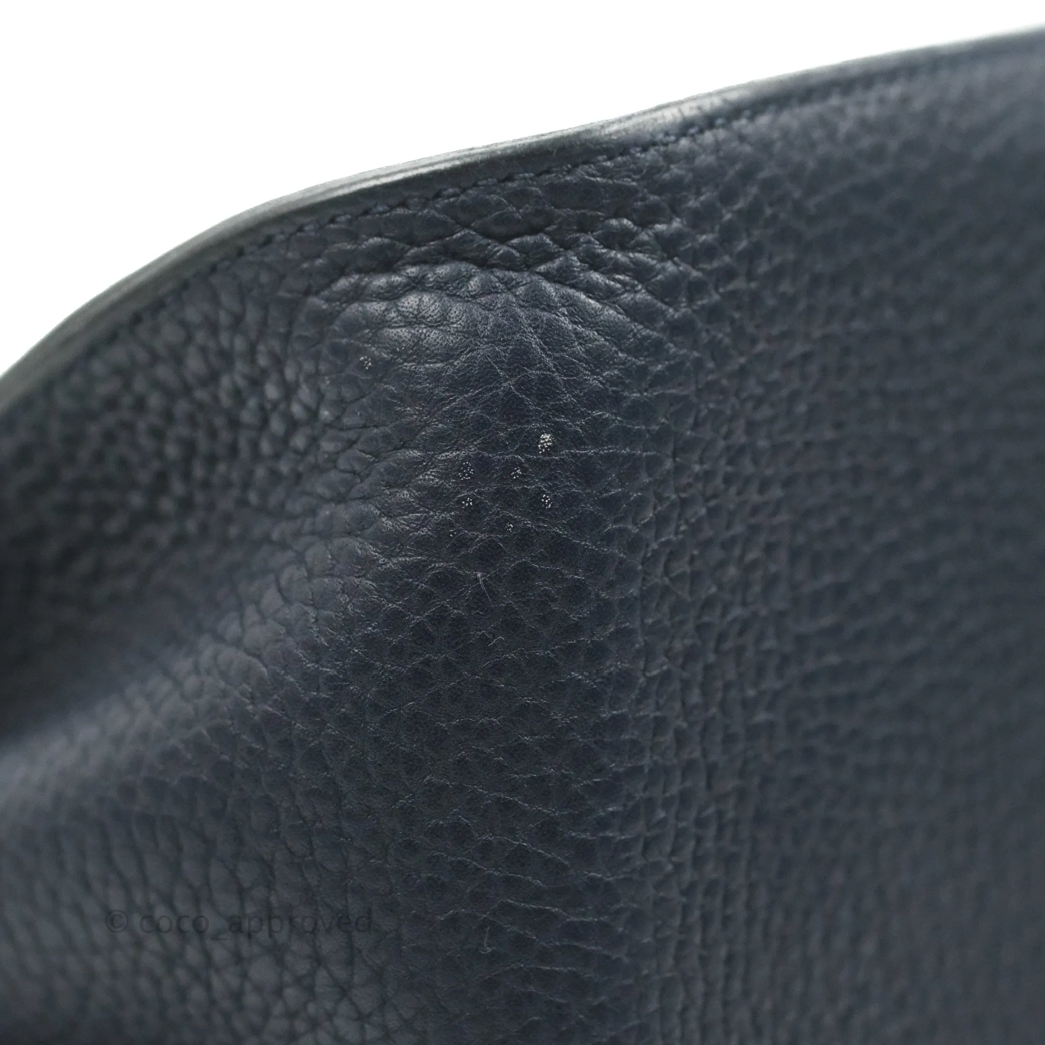 Hermes Jypsiere 28 Togo Midnight Blue Palladium Hardware