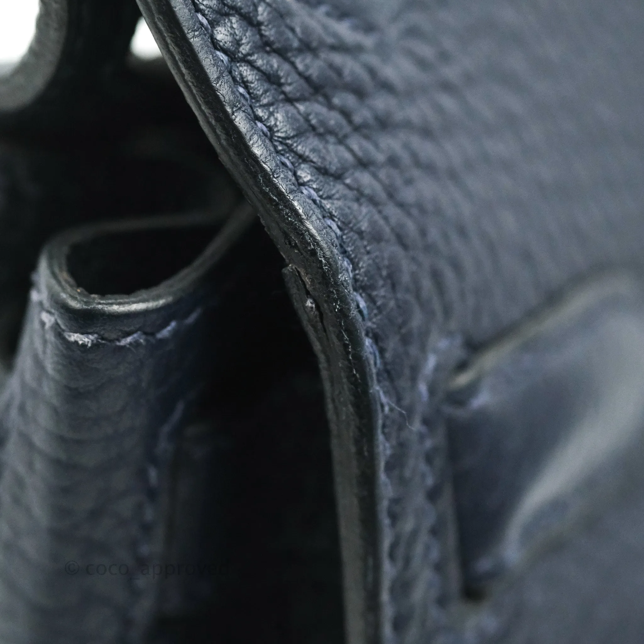 Hermes Jypsiere 28 Togo Midnight Blue Palladium Hardware