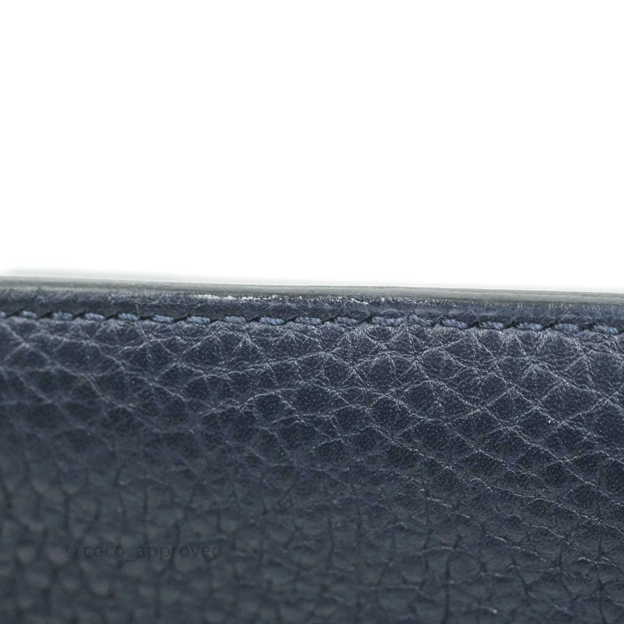 Hermes Jypsiere 28 Togo Midnight Blue Palladium Hardware