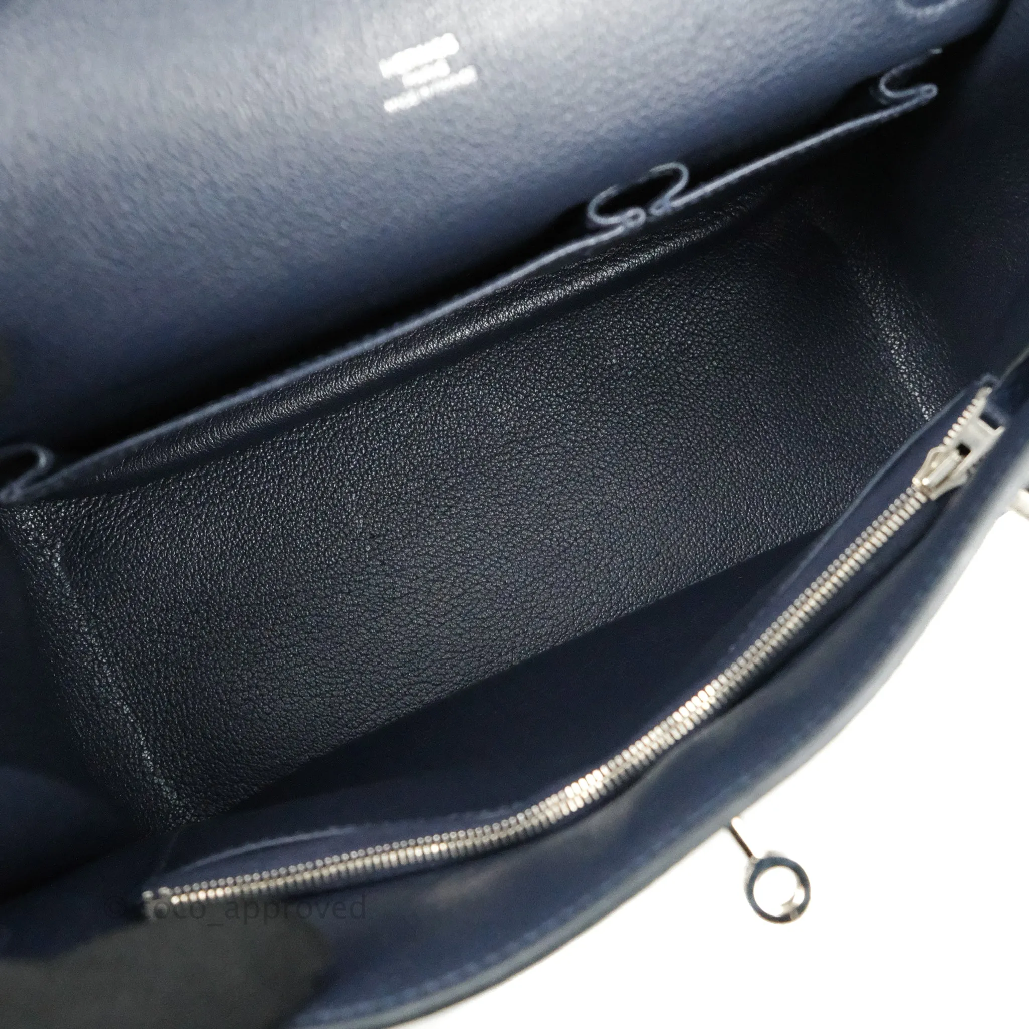 Hermes Jypsiere 28 Togo Midnight Blue Palladium Hardware