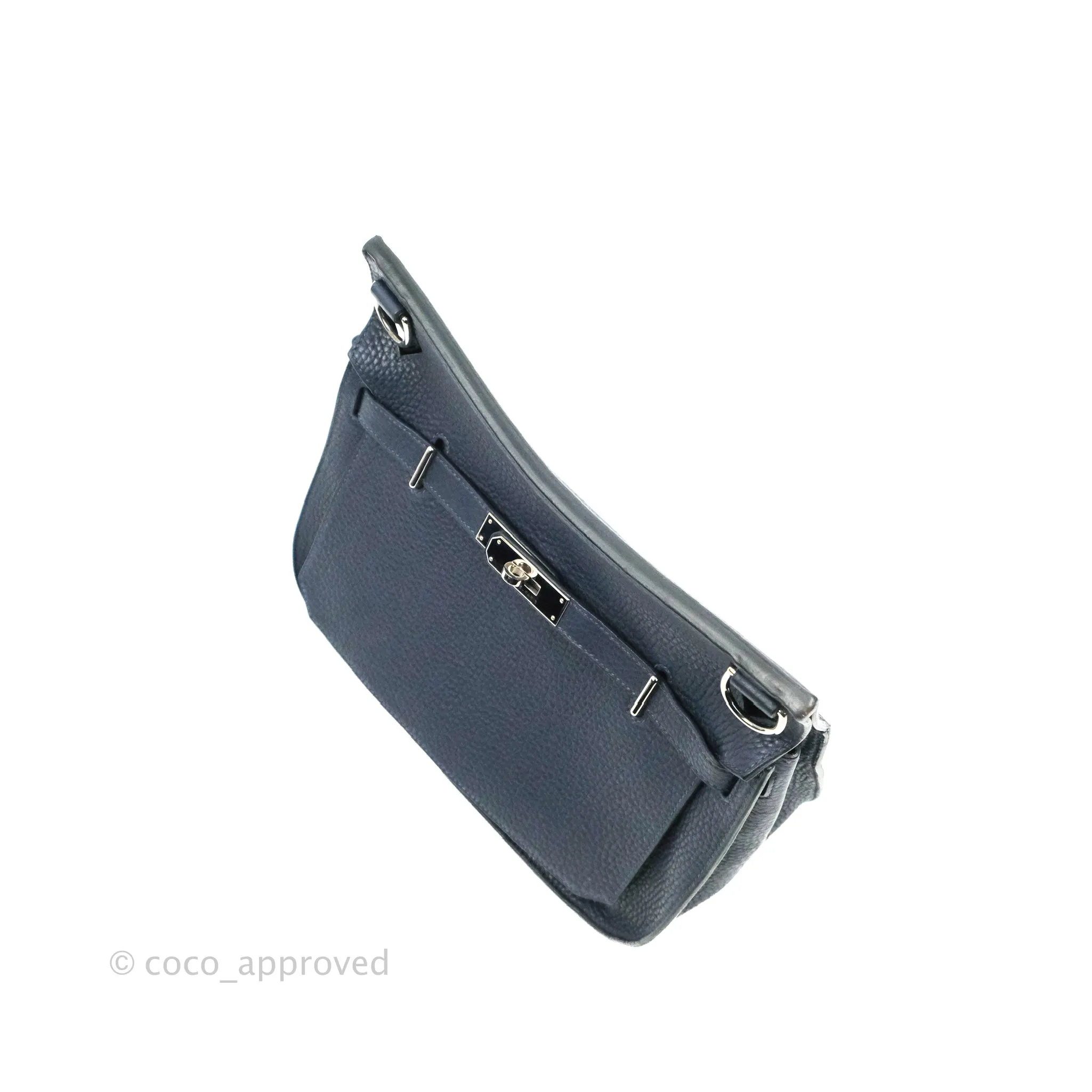 Hermes Jypsiere 28 Togo Midnight Blue Palladium Hardware