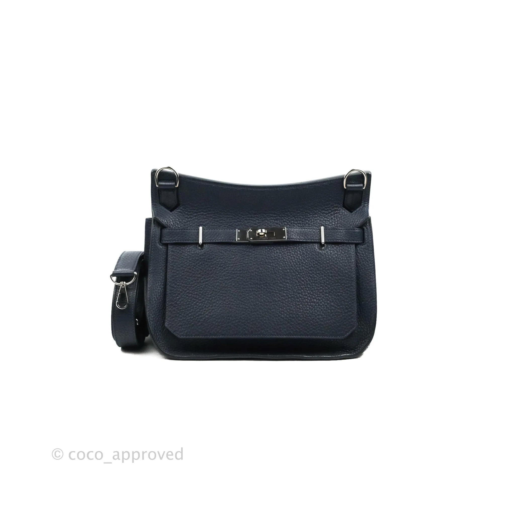 Hermes Jypsiere 28 Togo Midnight Blue Palladium Hardware
