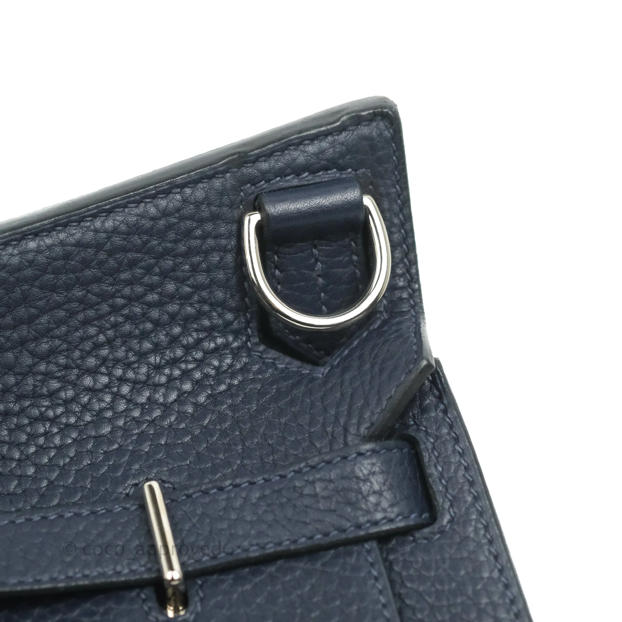 Hermes Jypsiere 28 Togo Midnight Blue Palladium Hardware