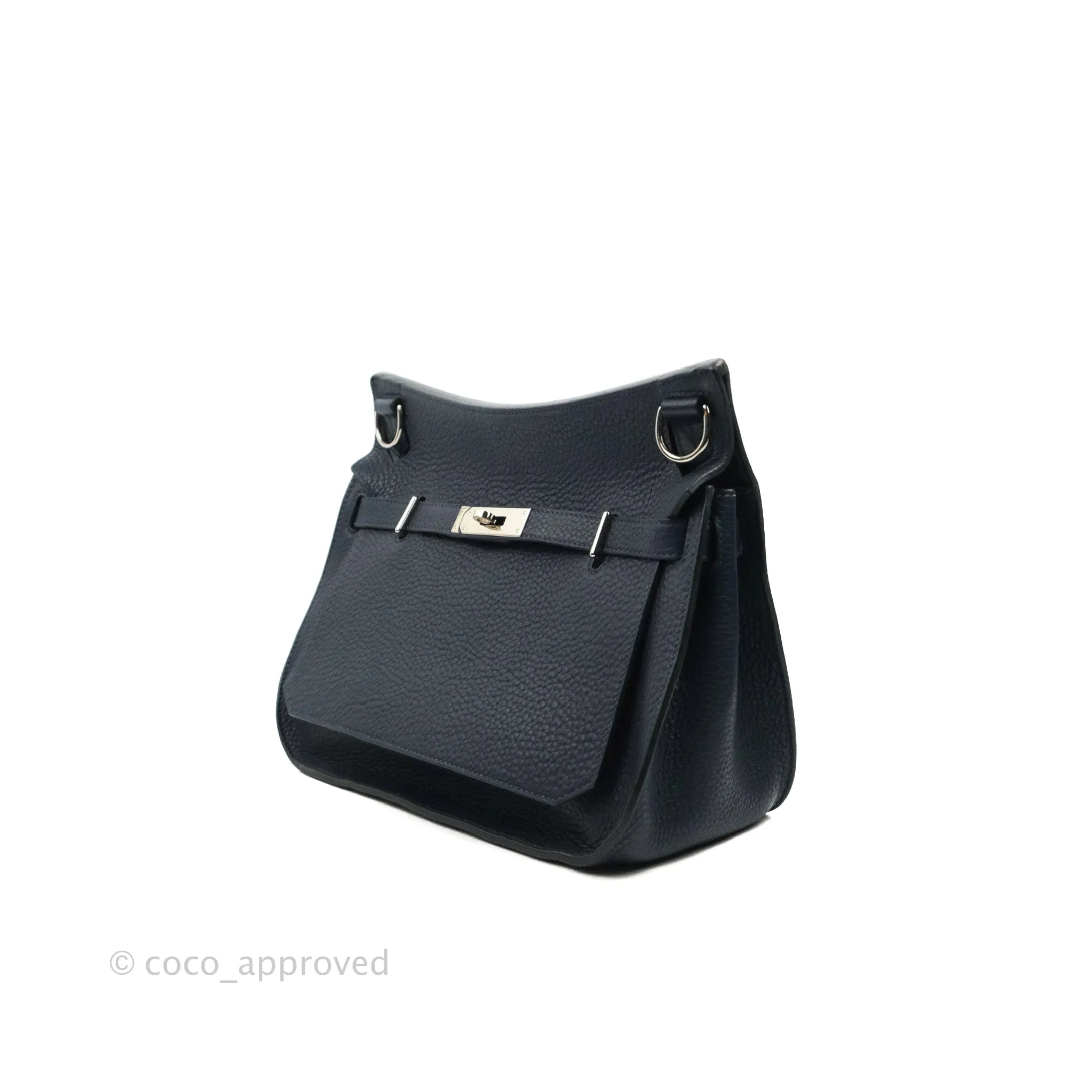 Hermes Jypsiere 28 Togo Midnight Blue Palladium Hardware